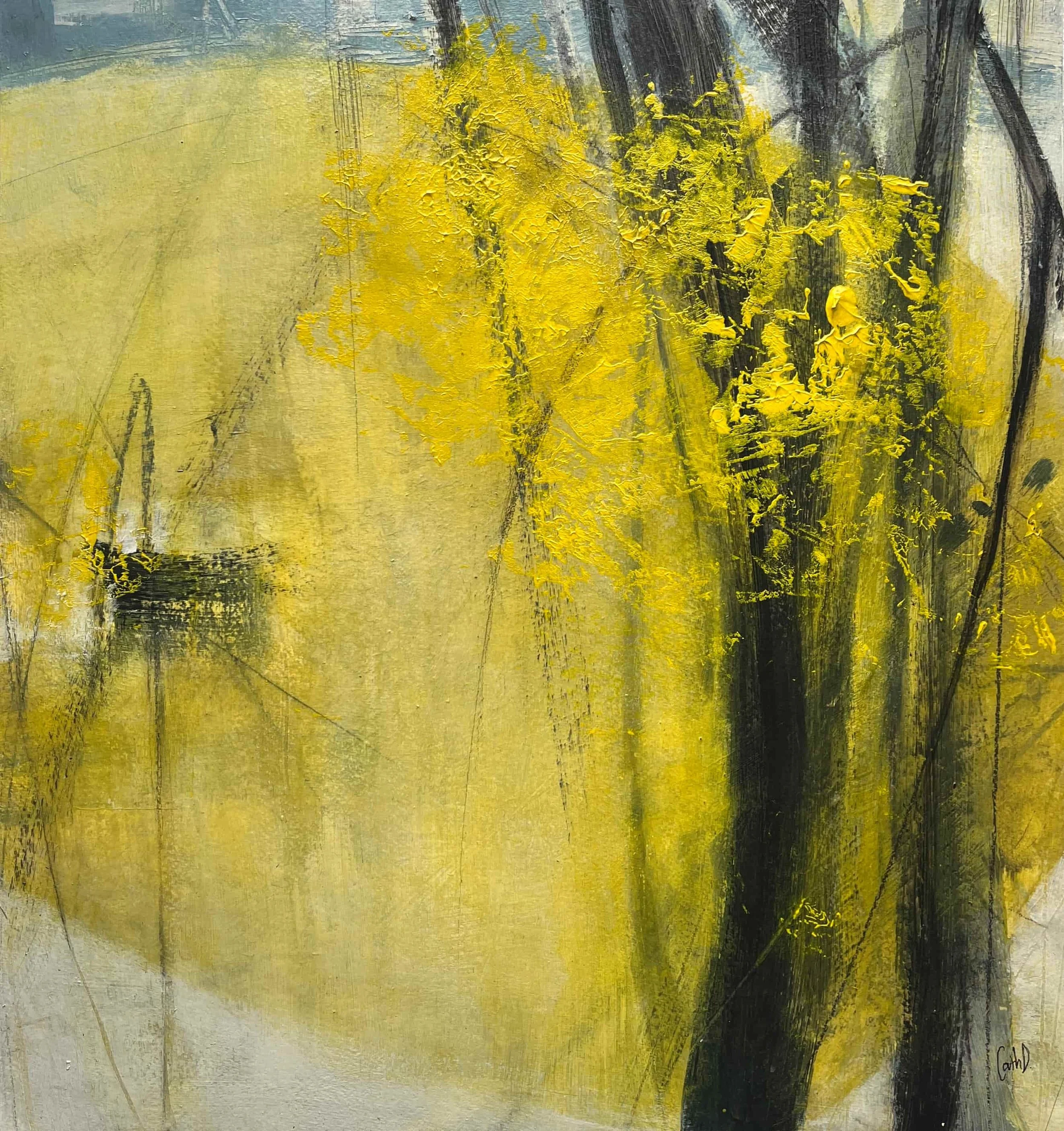 Promise 4 (2024). Mixed media on paper. 44 x 57cm. Available. €455.