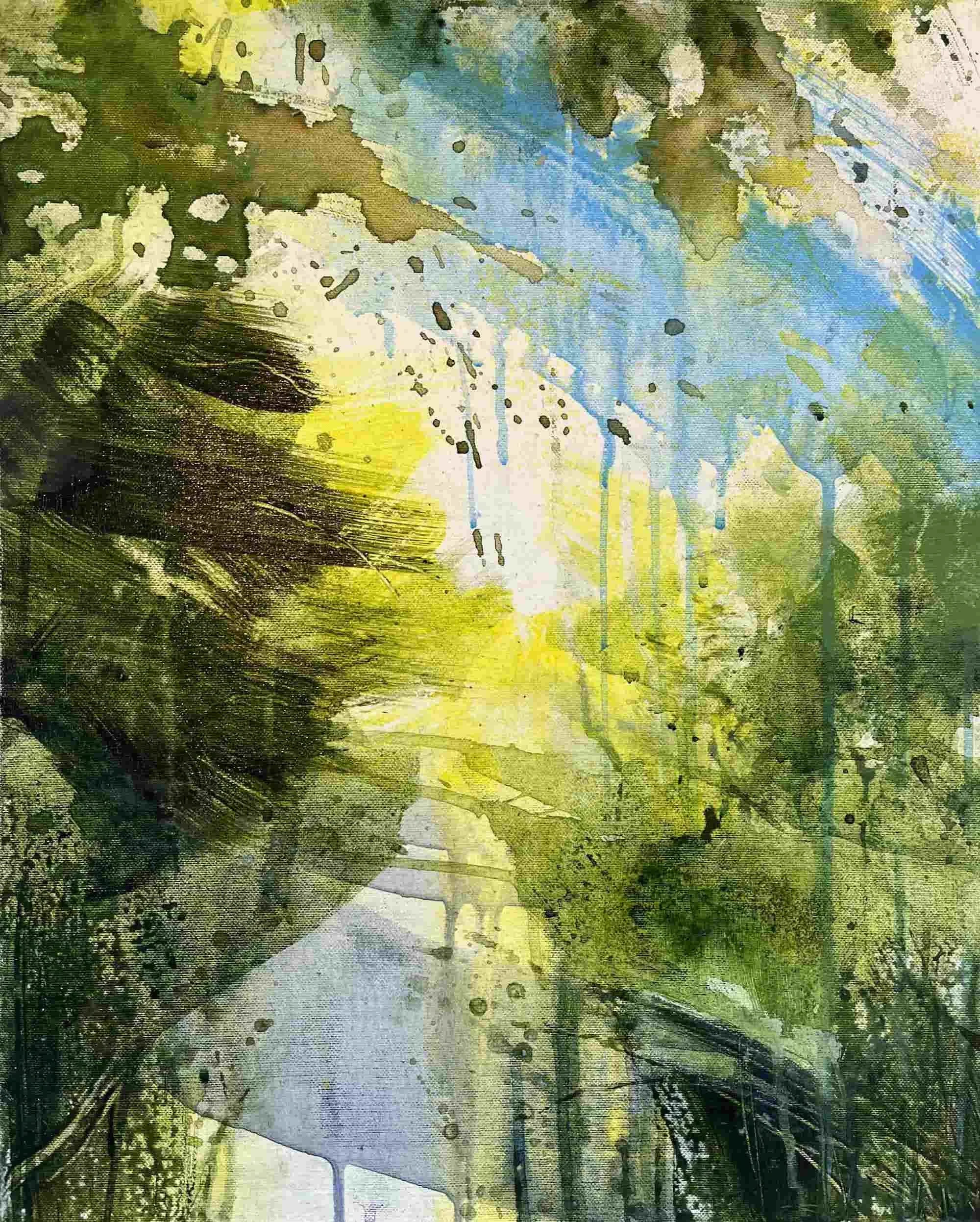 Wandelen 18 (2023). Acrylic on canvas. 40 x 50cm. Available. €400.