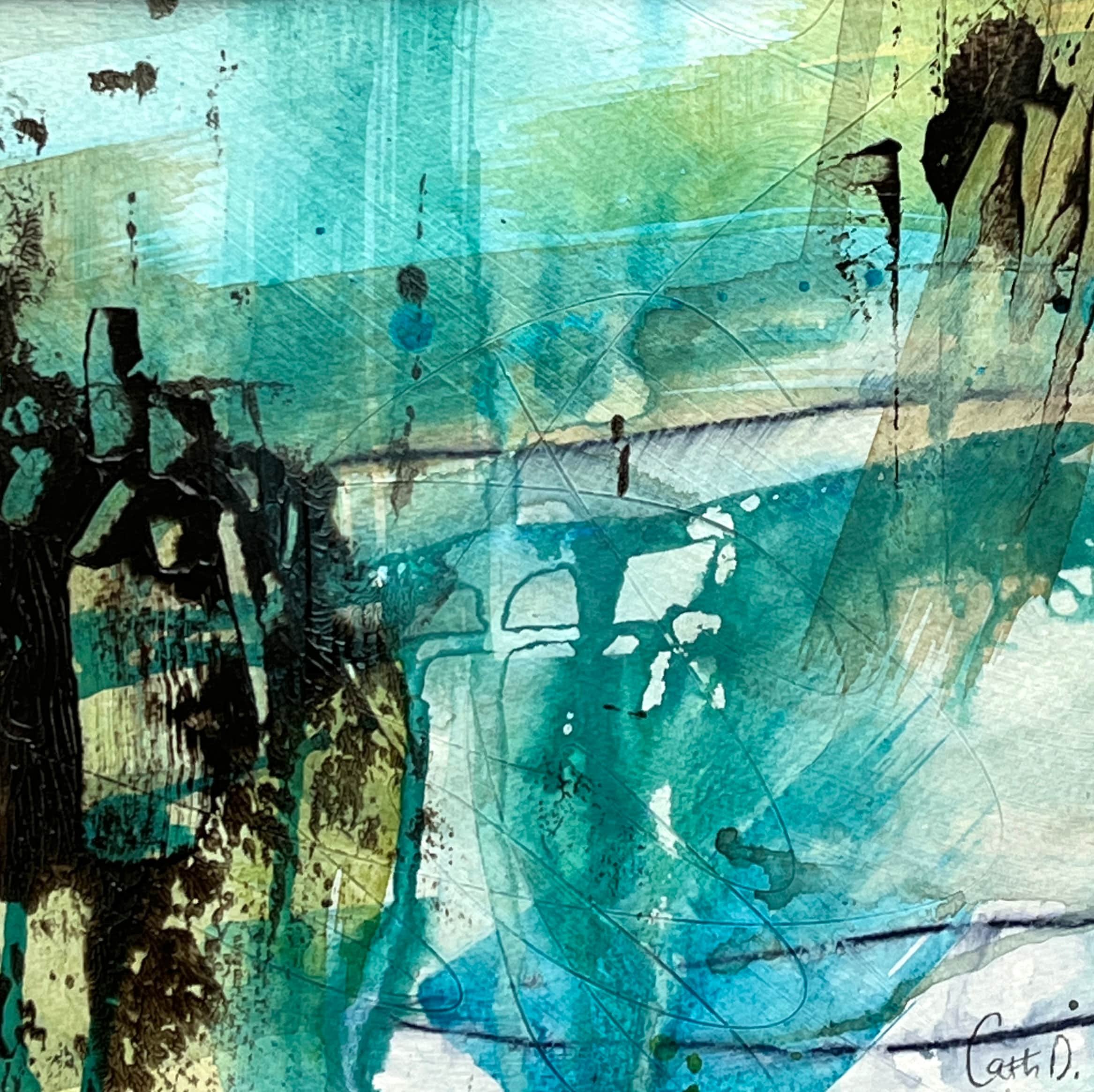 How Many kinds of Love 3 (2024). Mixed media on paper. 19.5 x 19.5cm, mounted with a 30 x 30cm white passe-partout. Available. €85.