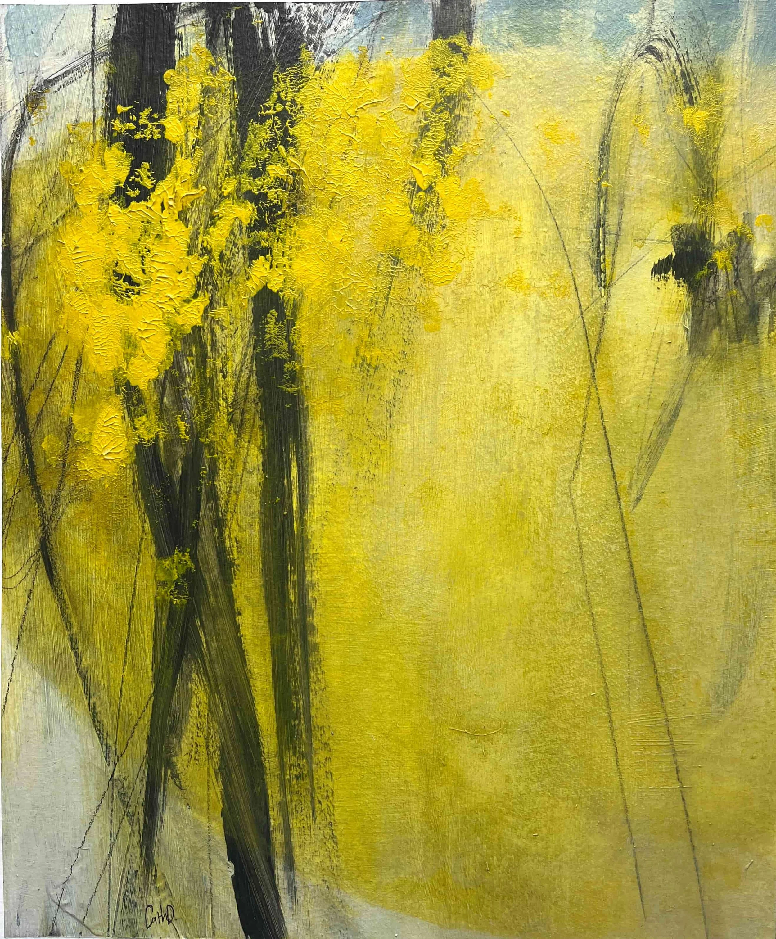 Promise 2 (2024). Mixed media on paper. 39 x 48cm. Available. €400.