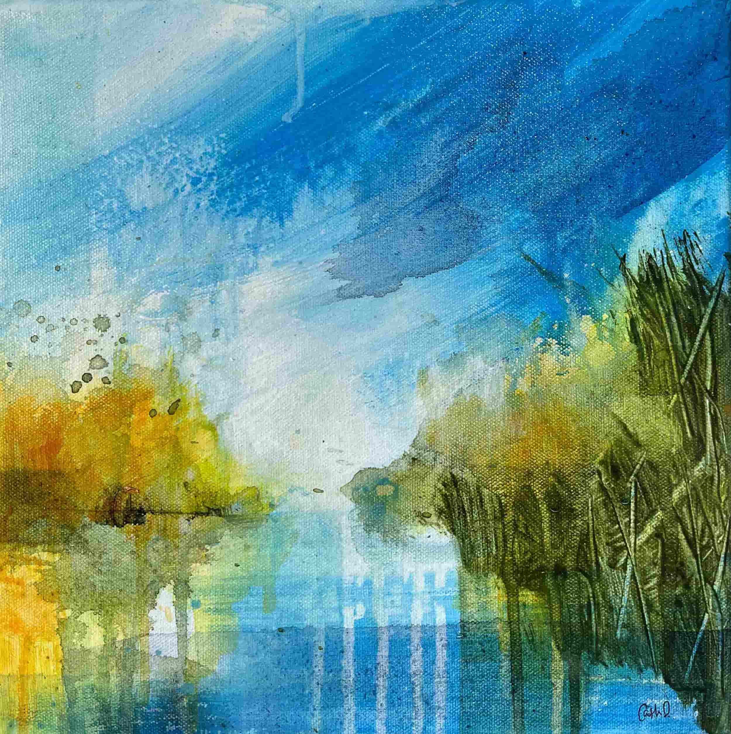 Wandelen 4 (2023). Acrylic on canvas. 30 x 30cm. SOLD.