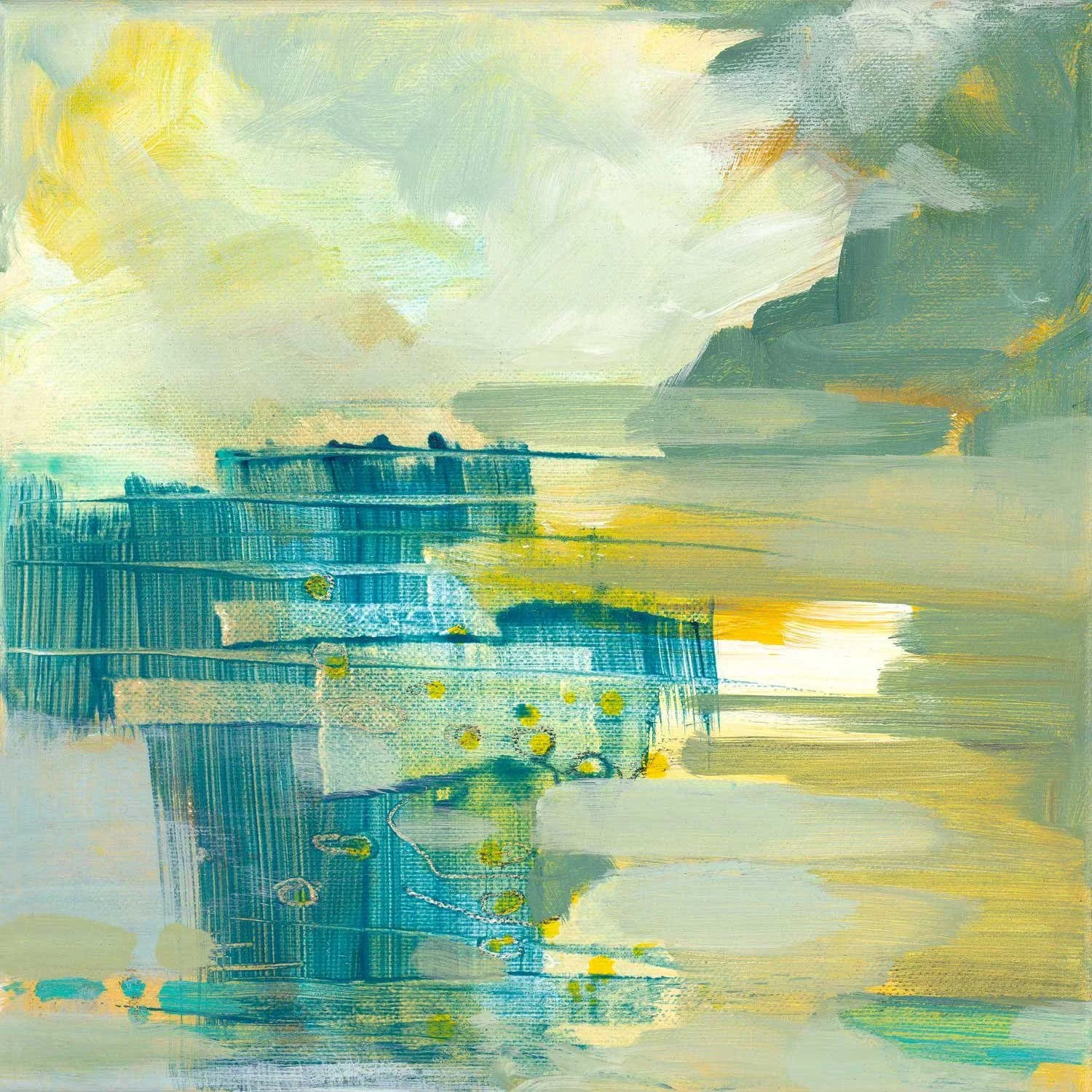 Ease Unforeseen 3 (2022). Acrylic on canvas. 25 x 25cm. Available. €170.