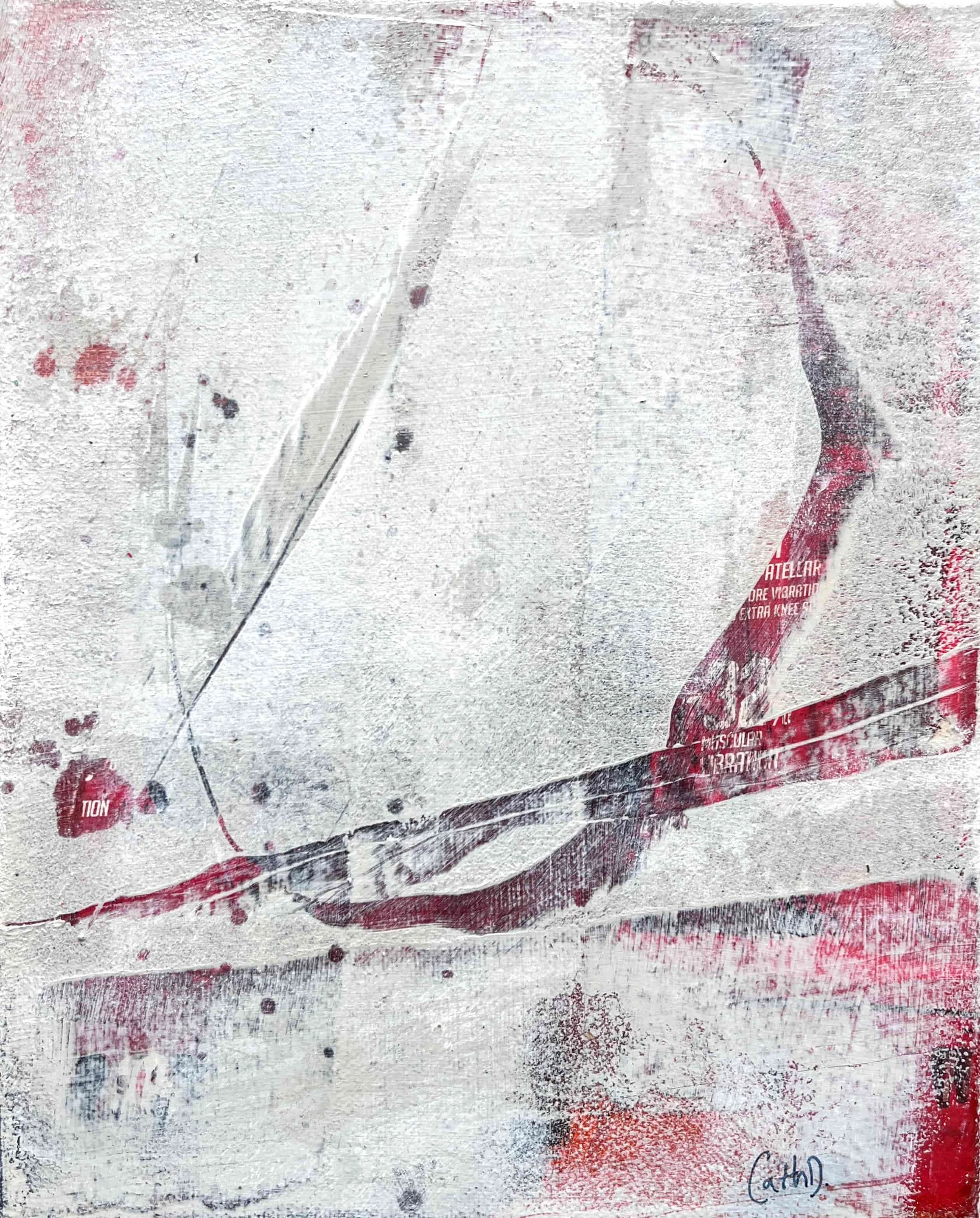 Joy is not made to be a crumb (Don't Hesitate by Mary Oliver) (2025). Mixed media on canvas. 30 x 30cm. Available. €140.