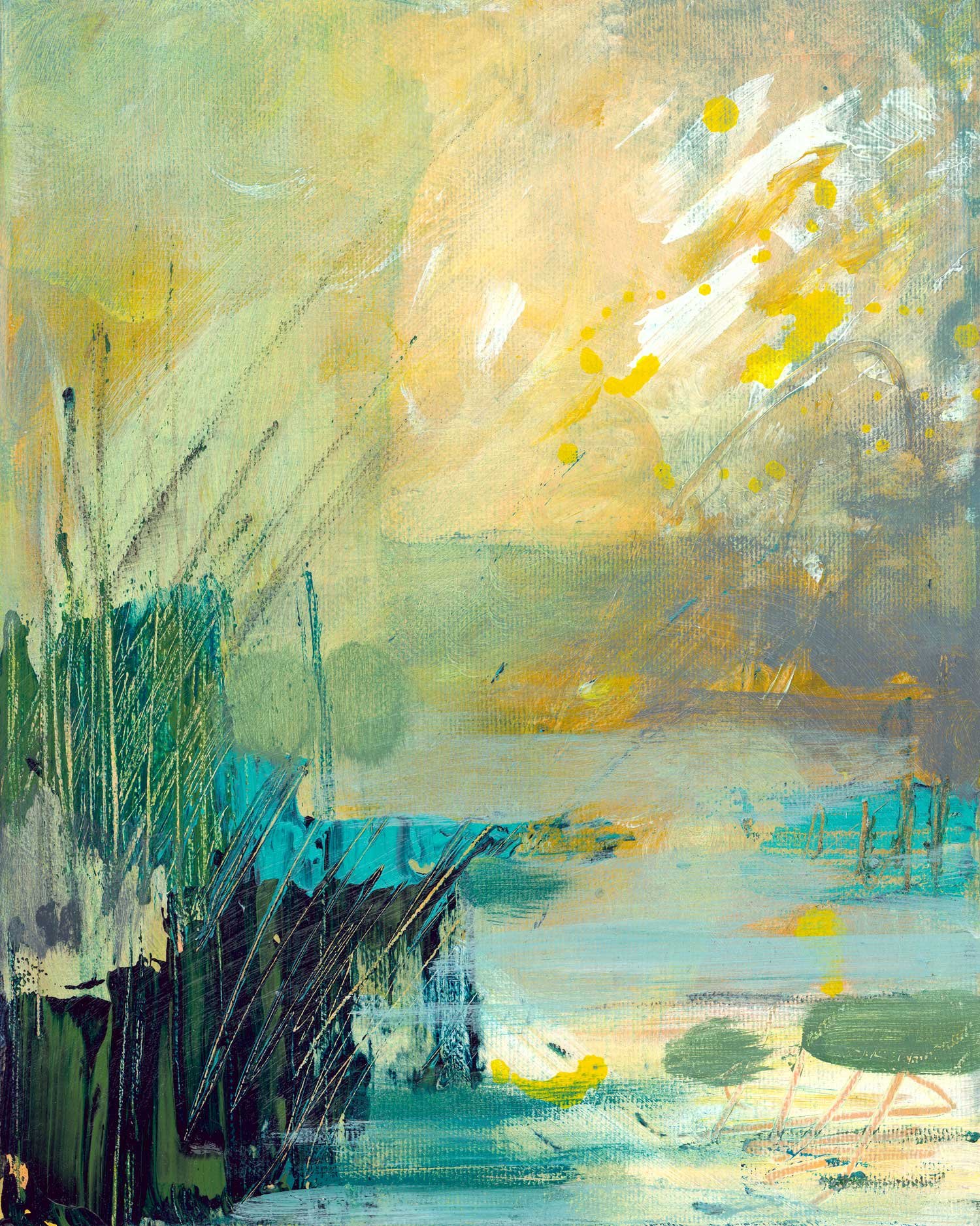 Ease Unforeseen 5 (2022). Acrylic on canvas. 21 x 25cm. Available. €160.