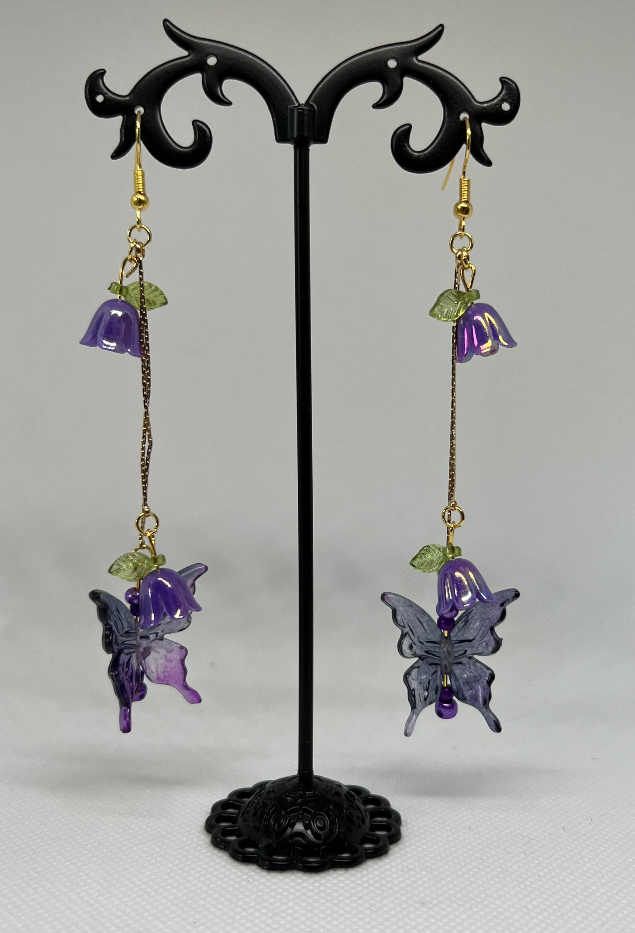Dark Flower Earrings