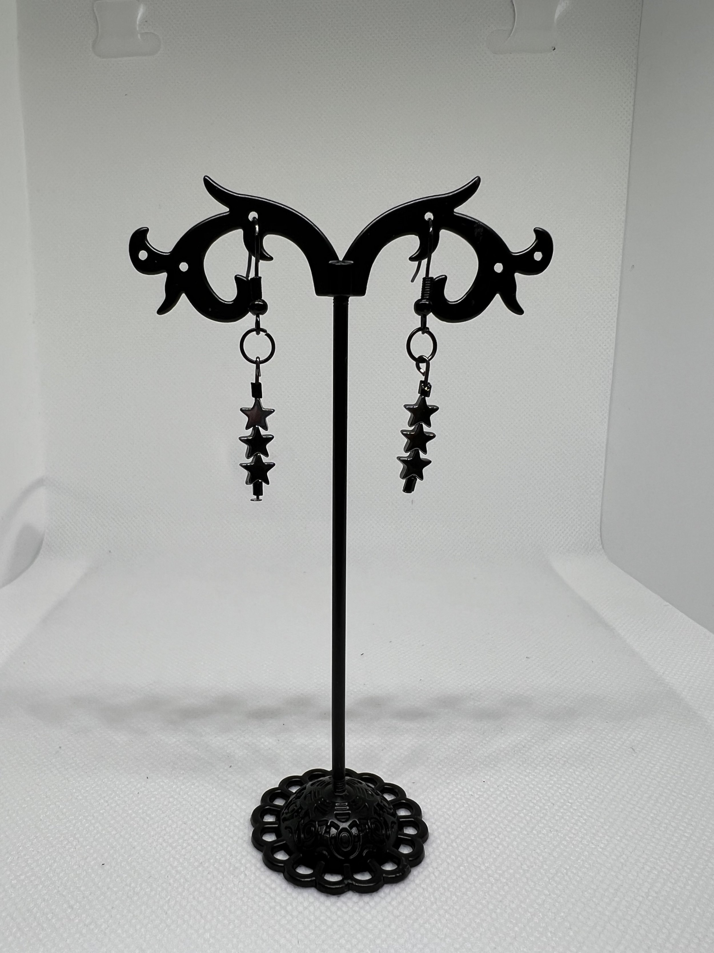 Hematite Star Earrings