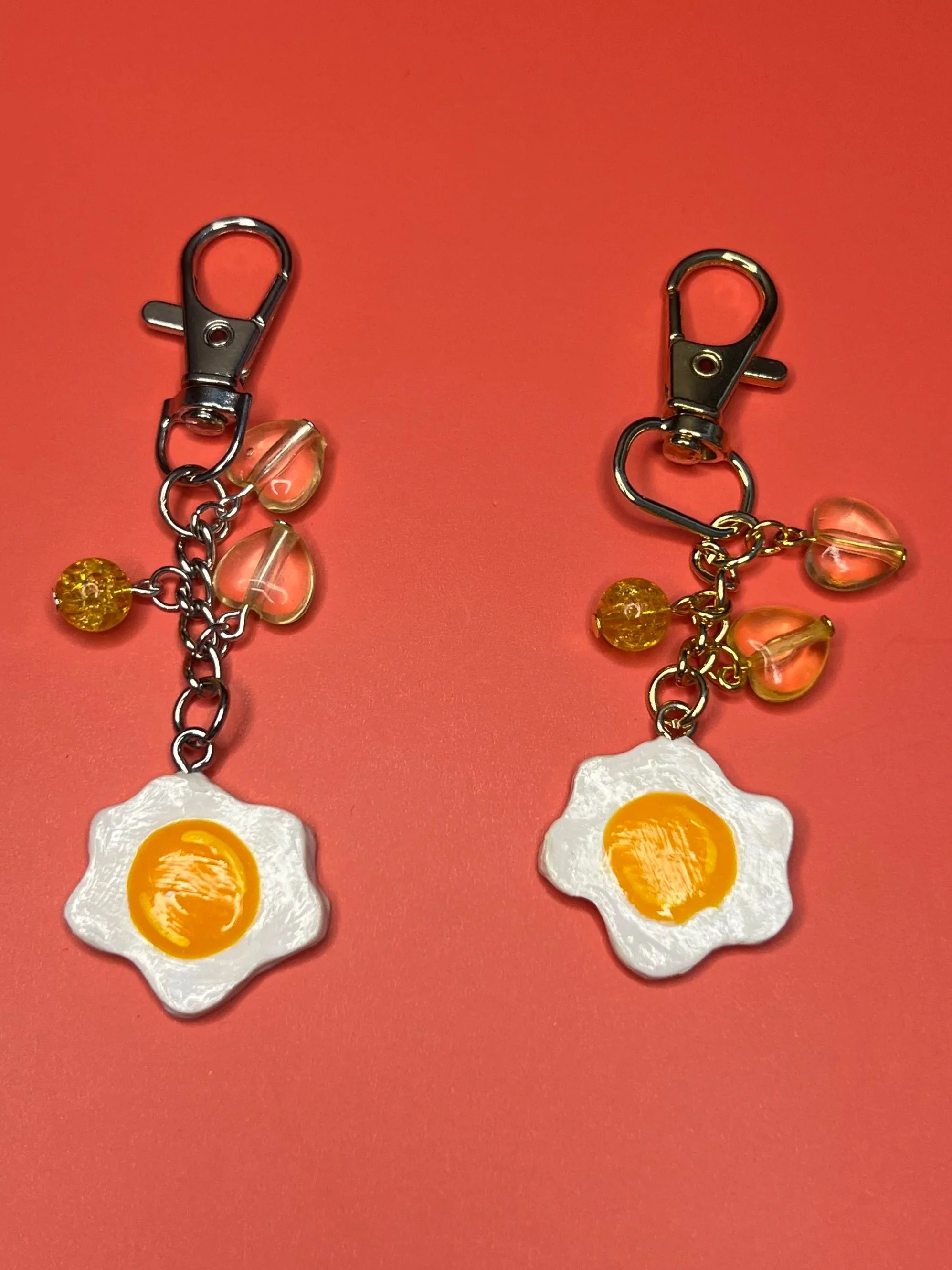 Fried Egg Keychain