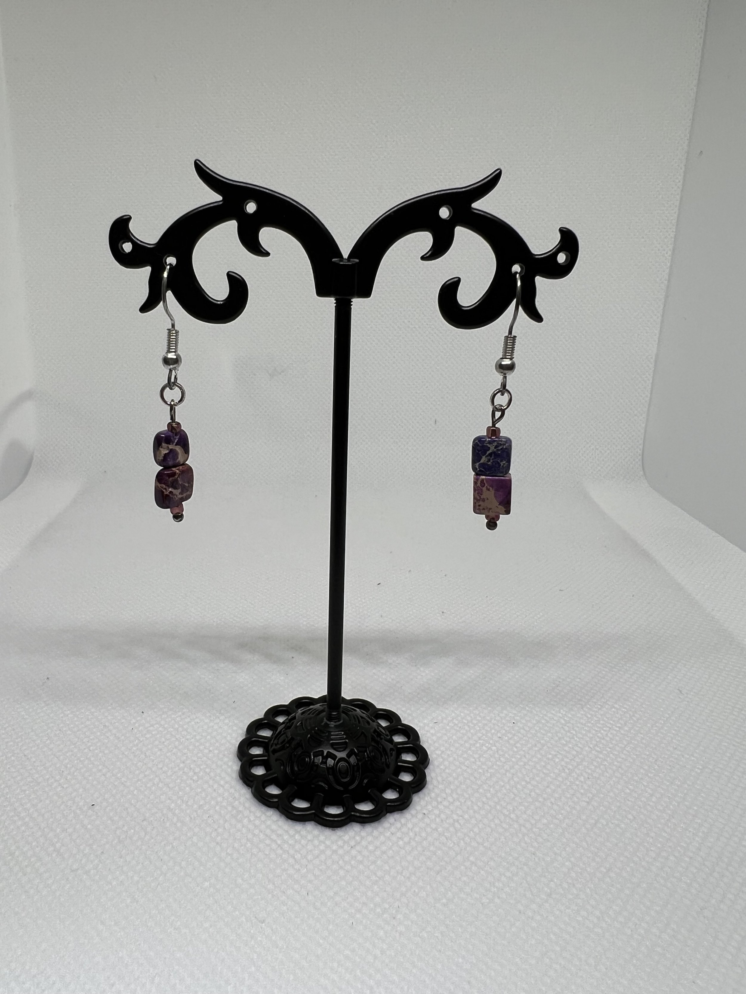 Purple Jasper Earrings