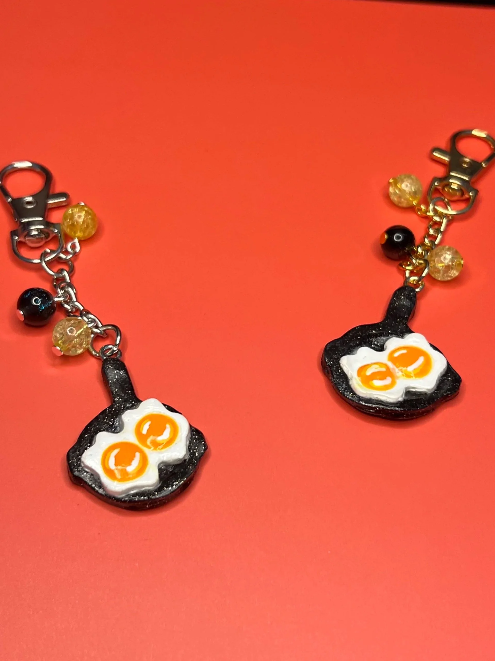 Fried Egg in a Pan Keychain
