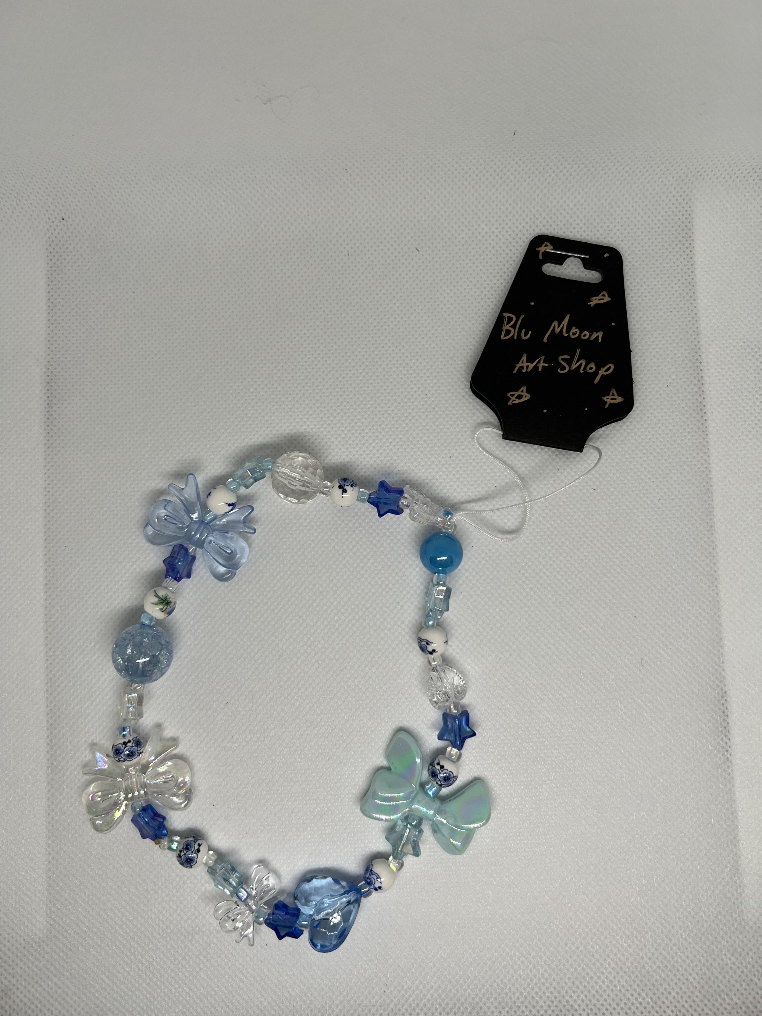 Blue Charmed Phone Straps