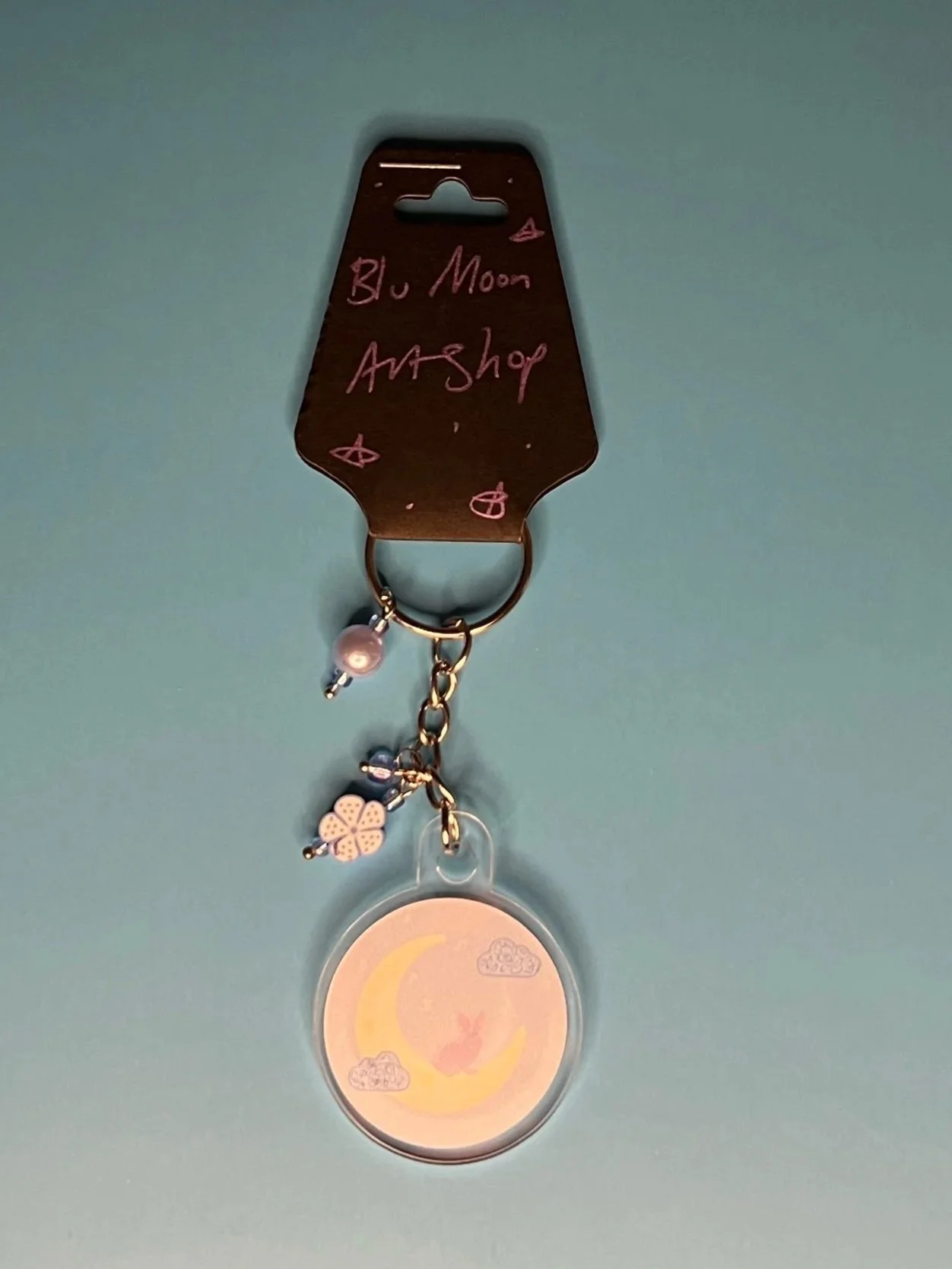 Moonlit Rabbit Keychain