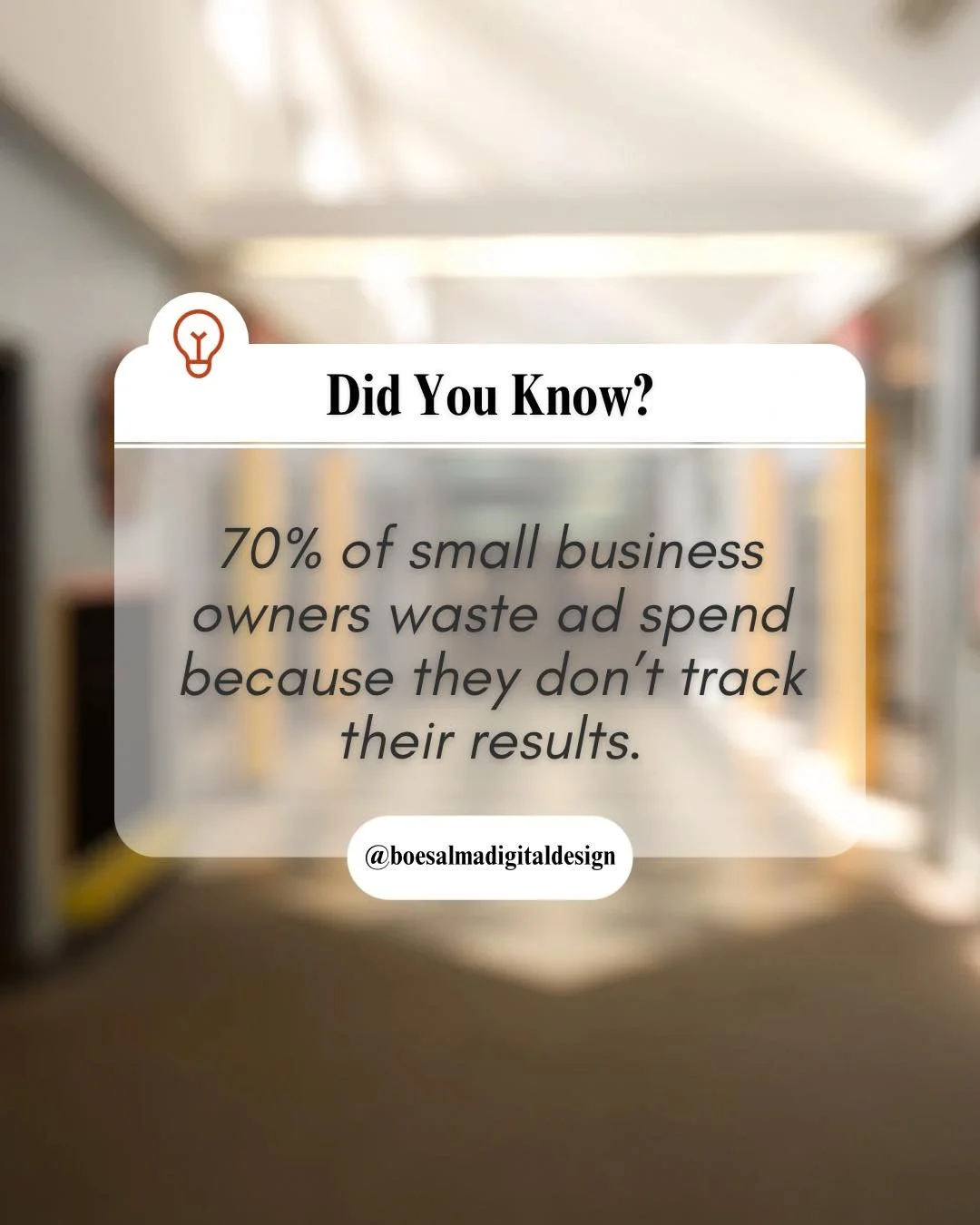 Did you know that most small businesses lose money on ads because they don&rsquo;t track what&rsquo;s actually working? 👀💸

Here&rsquo;s the truth:
✨ If you&rsquo;re not tracking, you&rsquo;re guessing.
✨ Ads without data = wasted budget.
✨ Even si