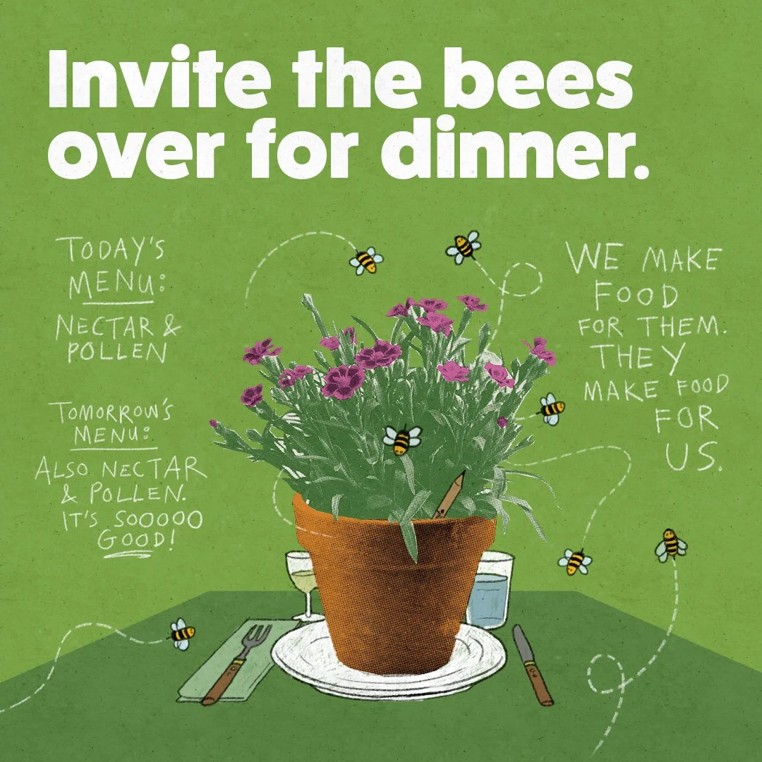 Banner 14 kvadratisk - Invite the bees over for dinner.jpg