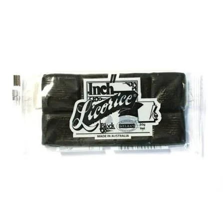Melba's Inch Licorice Block 50g