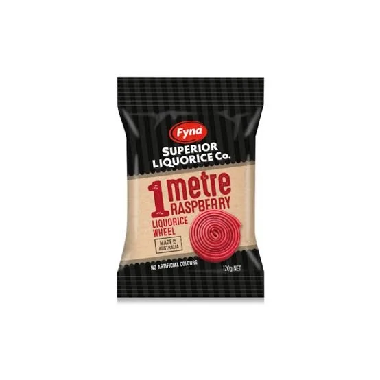 1 Metre Licorice (Raspberry) 120g
