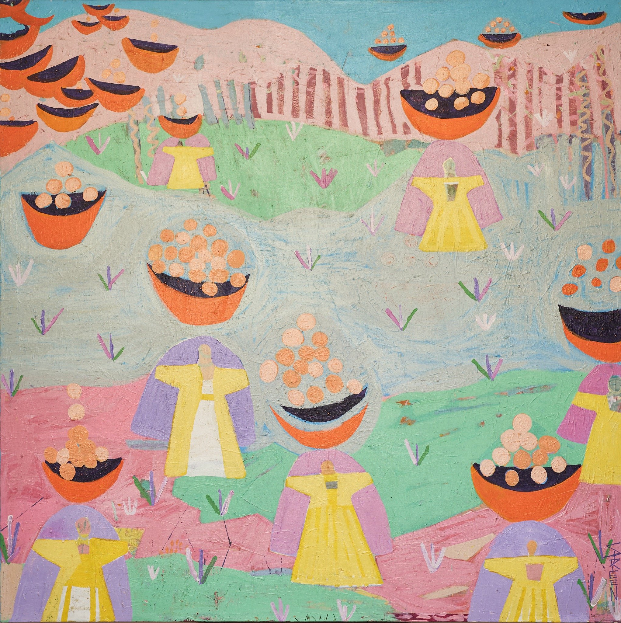 Palestinian Women With Oranges