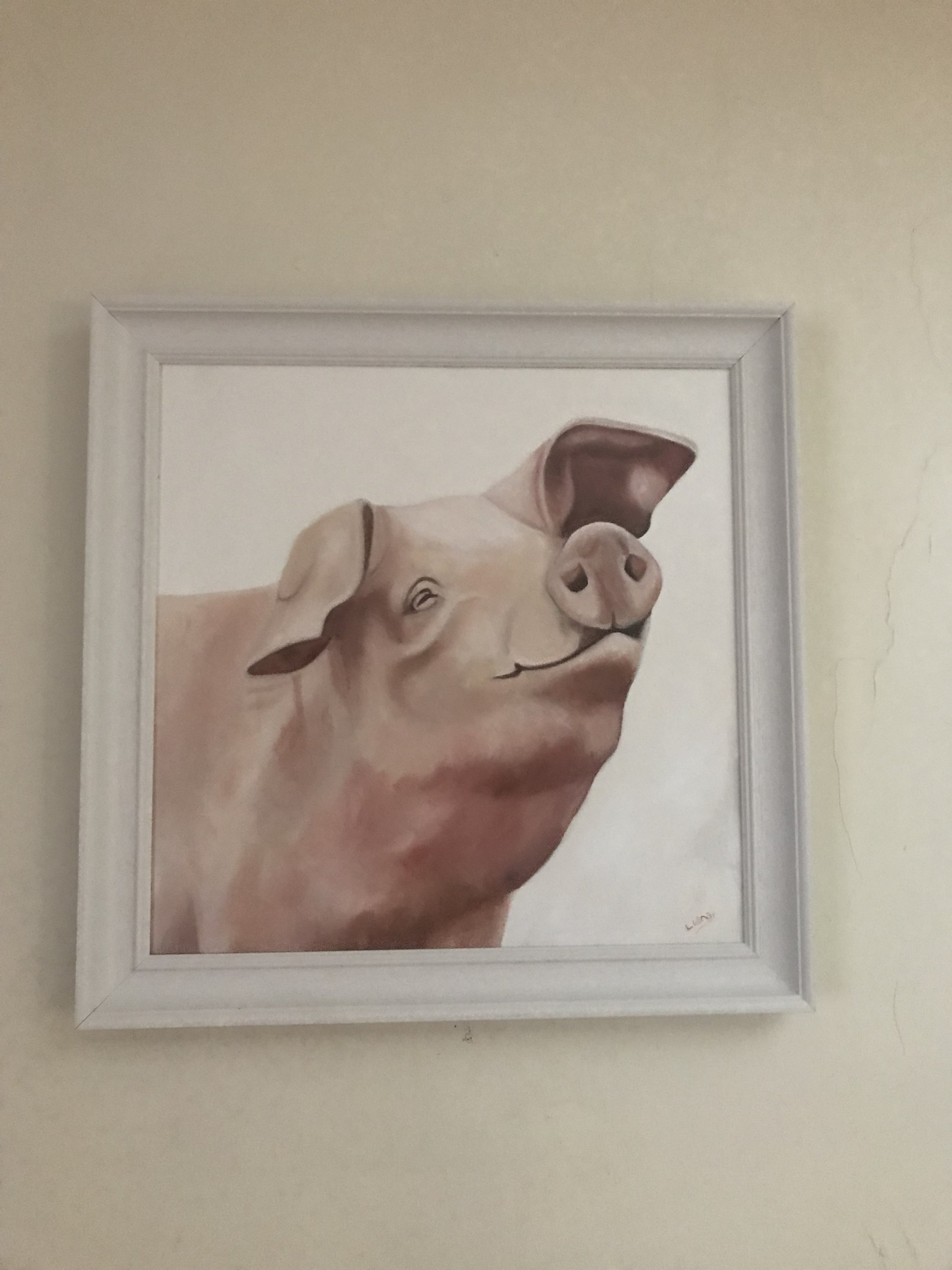Just A Pig oil on canvas euro 550