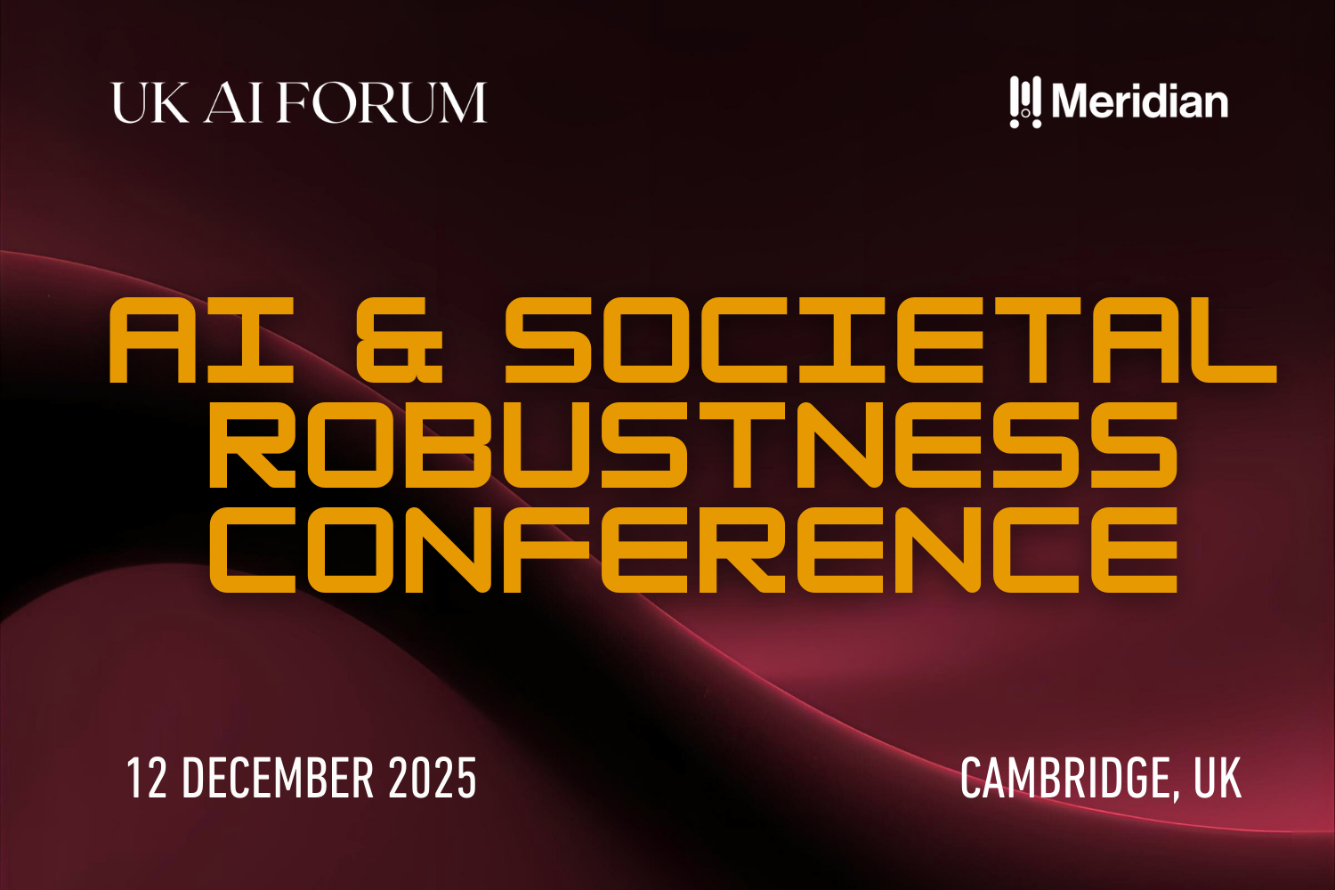 AI &amp; Societal Robustness Conference