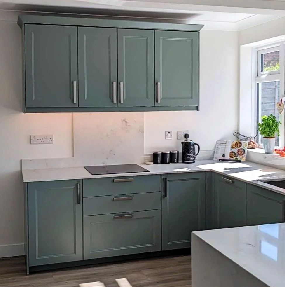 Green Shaker Kitchen in Petersfield