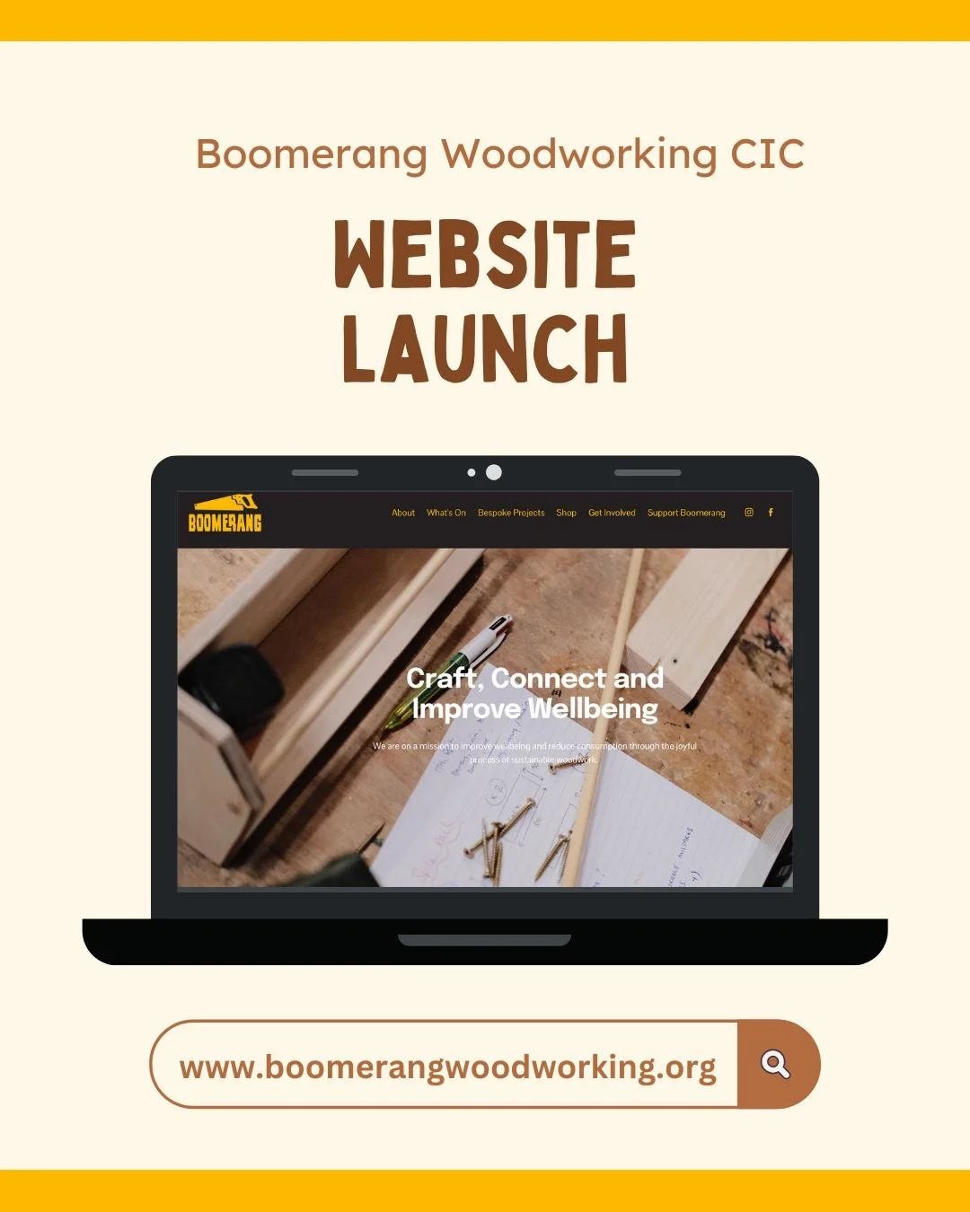 We are so excited to share that our new website is now LIVE. Check it out for more info on who we are, our mission, and the services we offer: www.boomerangwoodworking.org (link also in our Instagram bio).

Big thank you to Anna, Freya and Sofia for 
