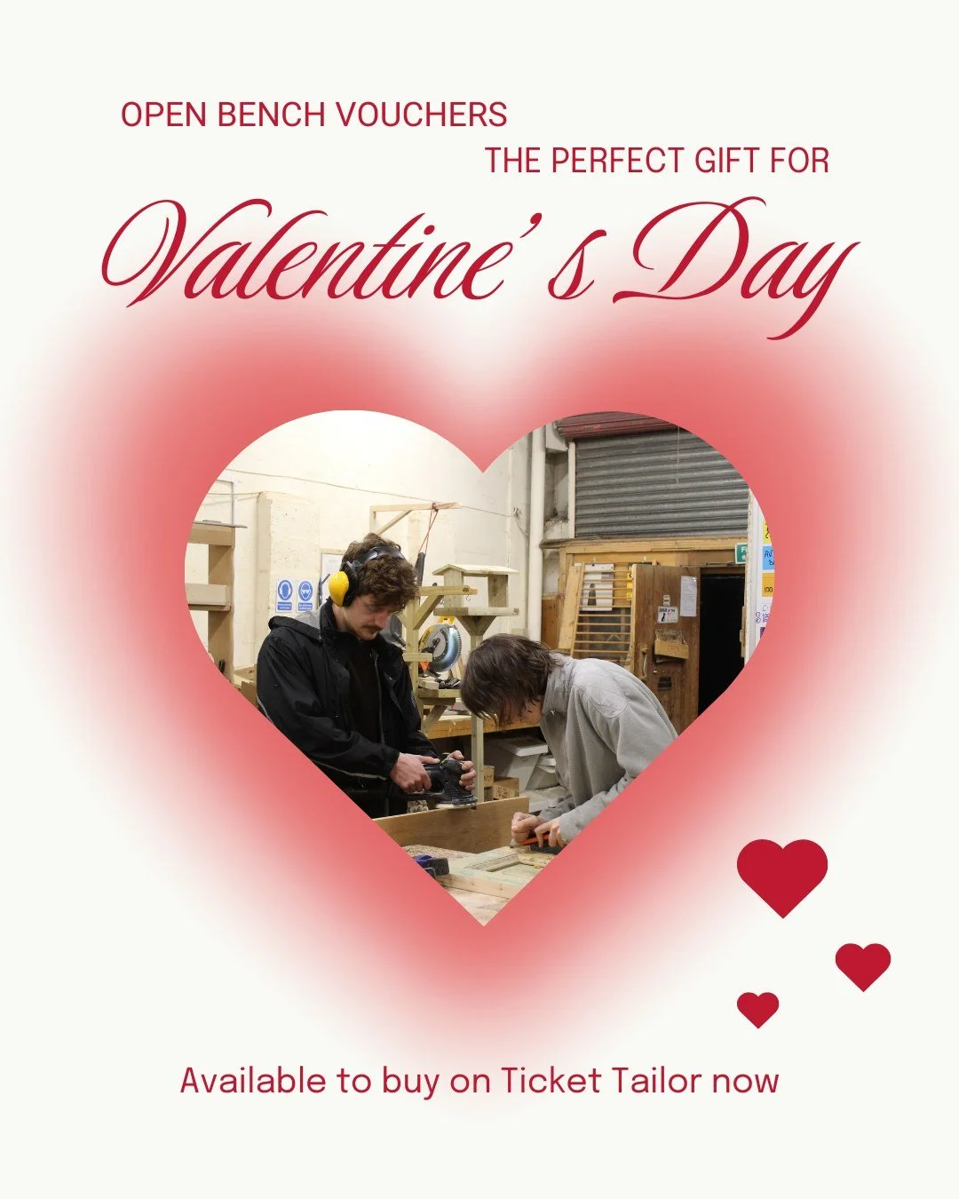 Calling all lovebirds 💘

Looking for a fun way to spend some time with the one you love? Open Bench Club is the perfect place to pick up some new skills together. Come along on Tuesday evenings 6-8.30, and learn to make one of our beginner projects 