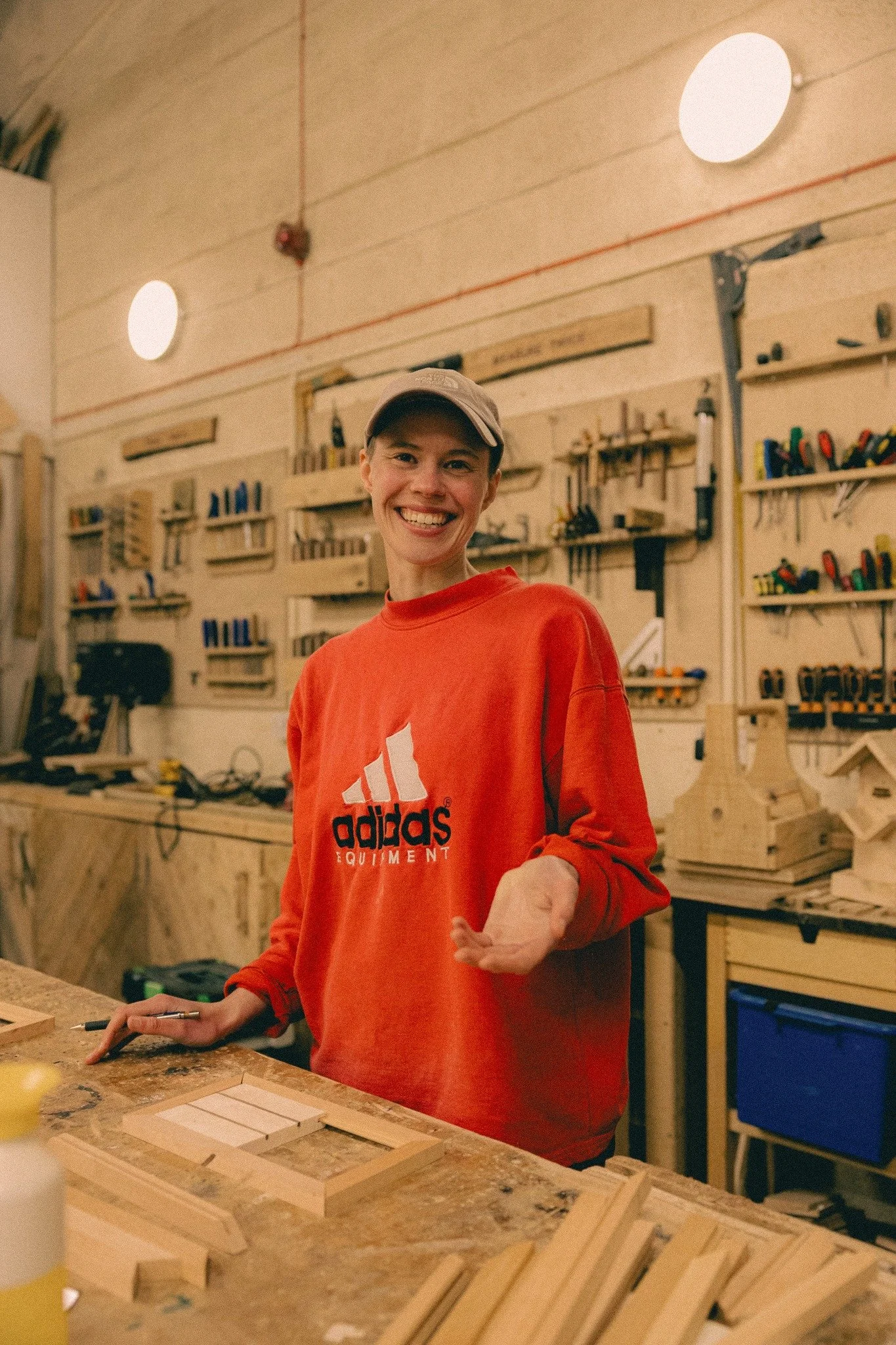 Meet Lou 👋
Lou has been volunteering with us for the past 3 years and was recently in the workshop building vent frames for the Glasgow Community Sauna. One of our favourite things is seeing the amazing projects people bring to life in the space.

J