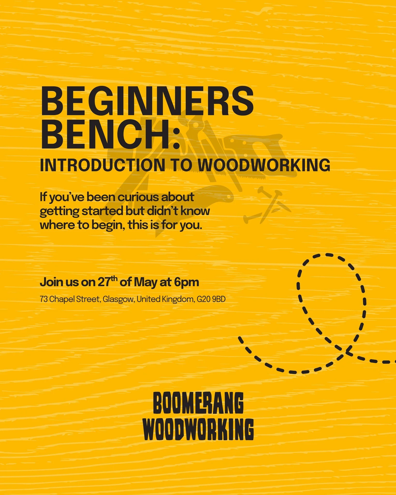 Introducing our Beginners Bench: First Steps in Woodworking.

A friendly beginners session designed for anyone new to woodworking or looking to rebuild confidence with tools.

You&rsquo;ll learn the basics of working safely in a shared workshop, usin
