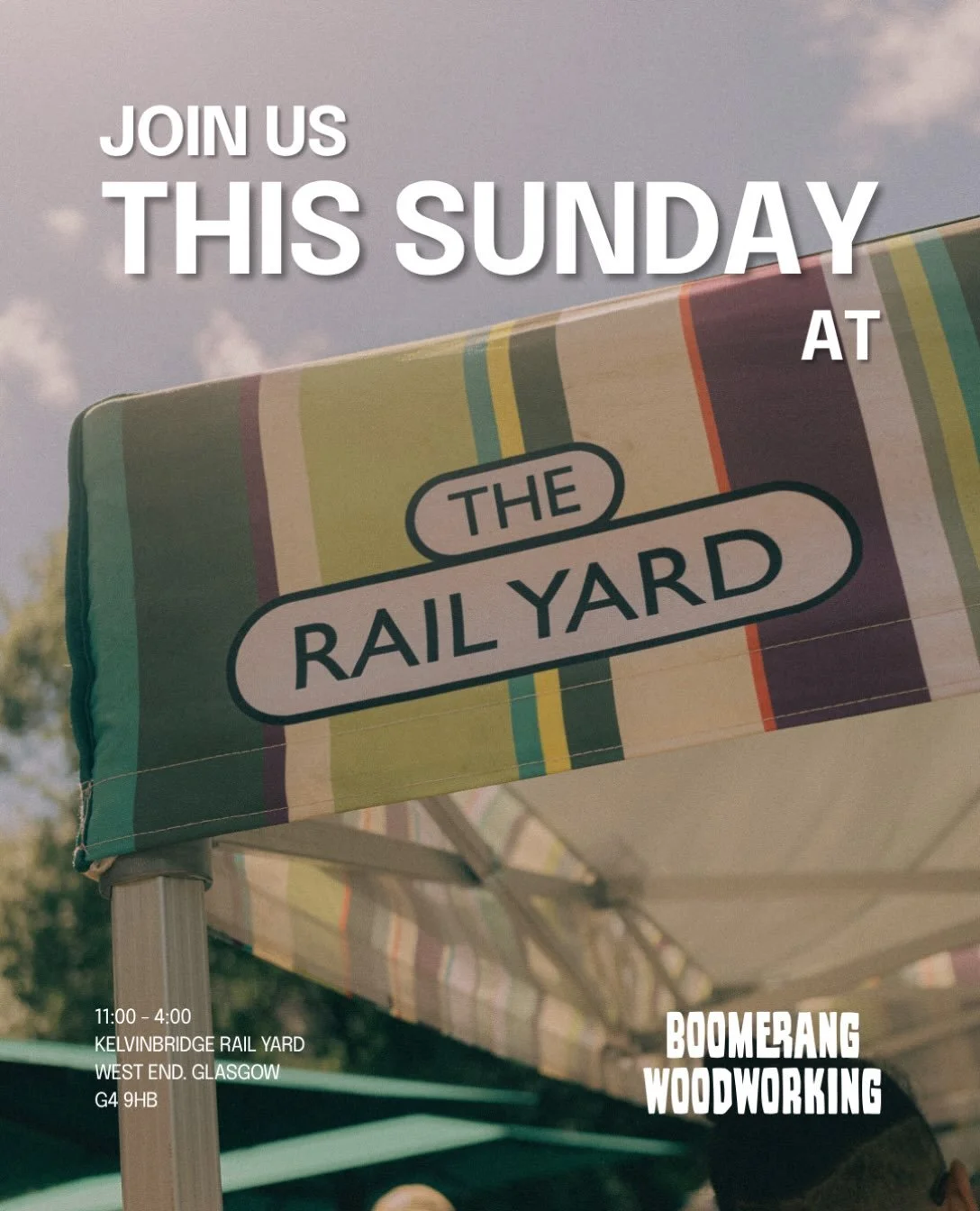 We will be at the Summer Sundaes @railyardglasgow market this Sunday!

Come along, say hello, and find out what we&rsquo;ve been up to in our Maryhill workshop! 

📍 Kelvinbridge Rail Yard, Glasgow G4 9HB
🗓️ Sunday 27 September 
⏰ 11:00am &ndash; 4: