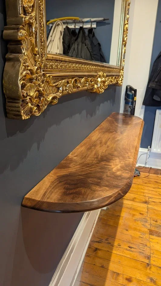 Floating Walnut Shelf 