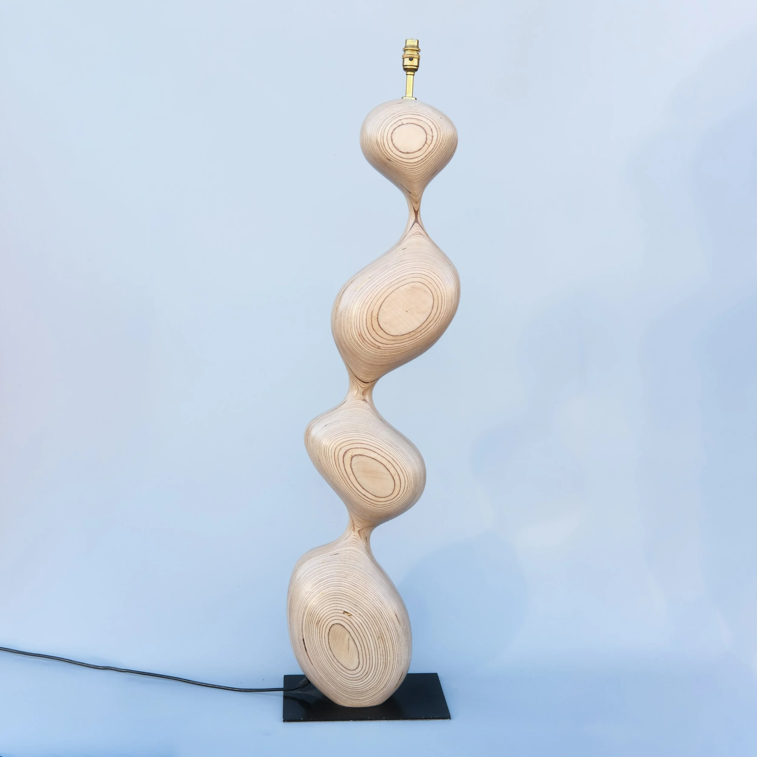 Sculptural Plywood Floor Lamp