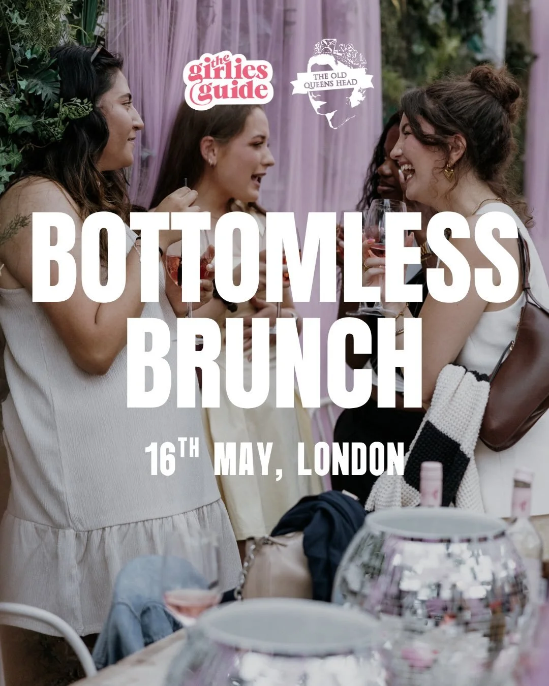 Is there anything better than bottomless brunch with the girlies? Join us this weekend for some flowing fizz and new besties 🥂💖✨