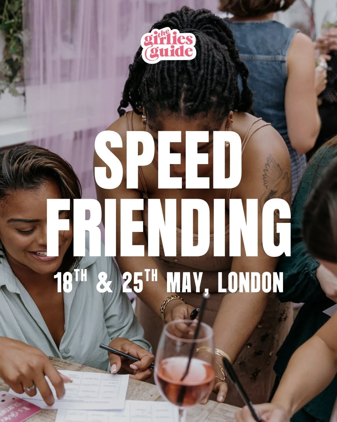 One of our fave events are BACK!!

Speed Friending is such a great way to meet new girlies in a fun, structured way so you come away having met lots of amazing girlies 💖