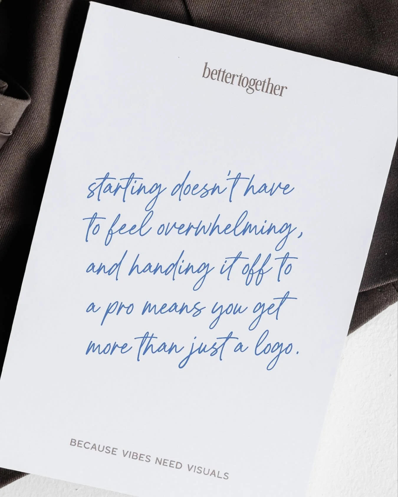 Feeling stuck with your brand? You&rsquo;re not alone.

💭 &ldquo;I have one logo and nothing else.&rdquo;
💭 &ldquo;I&rsquo;m not loving my direction or vibe.&rdquo;
💭 &ldquo;I don&rsquo;t feel confident communicating it.&rdquo;

Resonating? Please