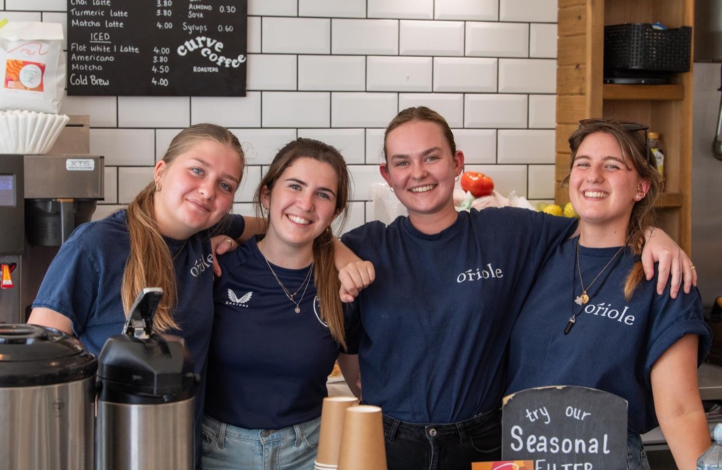 It&rsquo;s always a good day at Oriole 💙

Smiles all around after working hard over the weekend serving all the @kentcricket goers and our lovely regular customers!