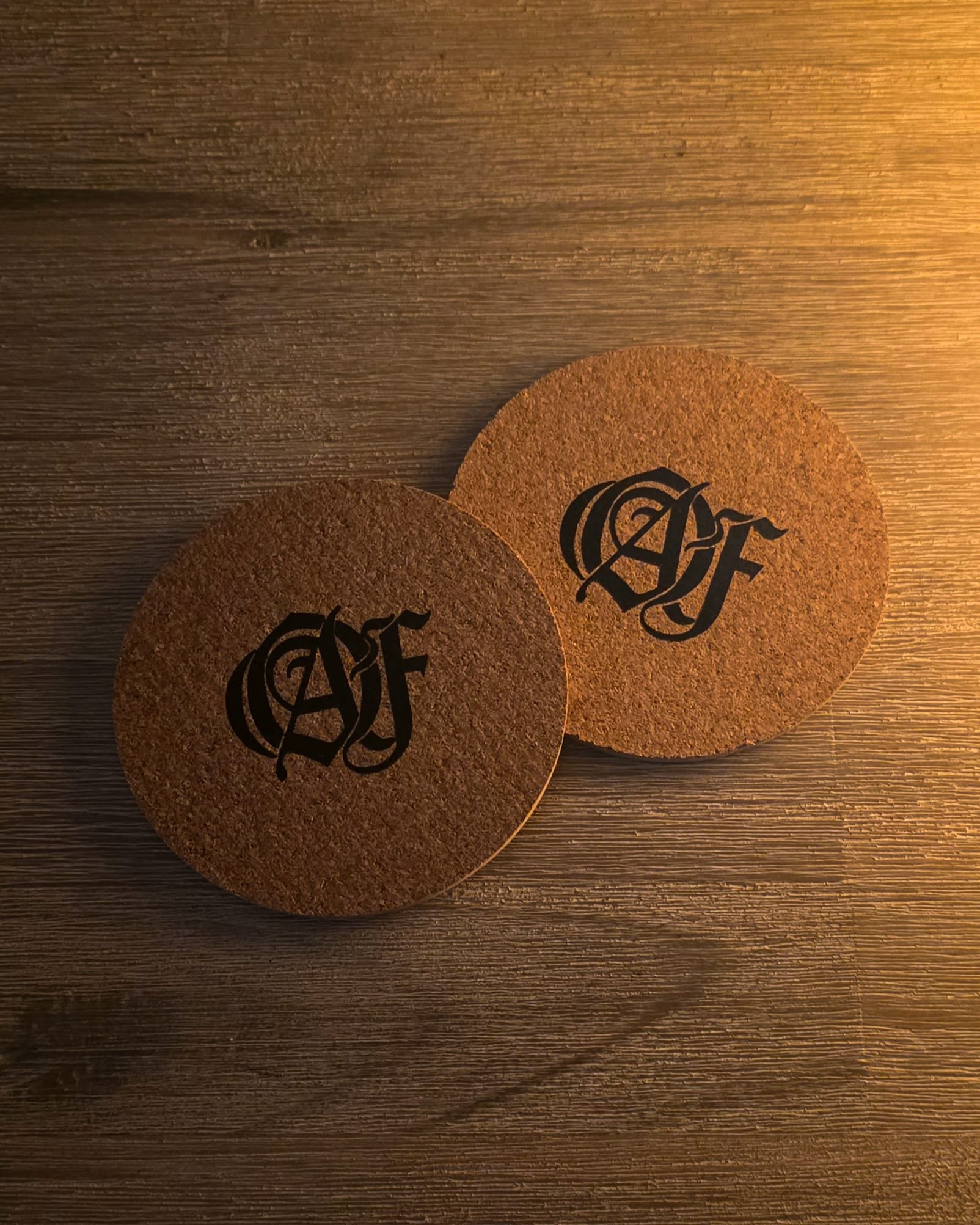 OKASHI CORK COASTERS