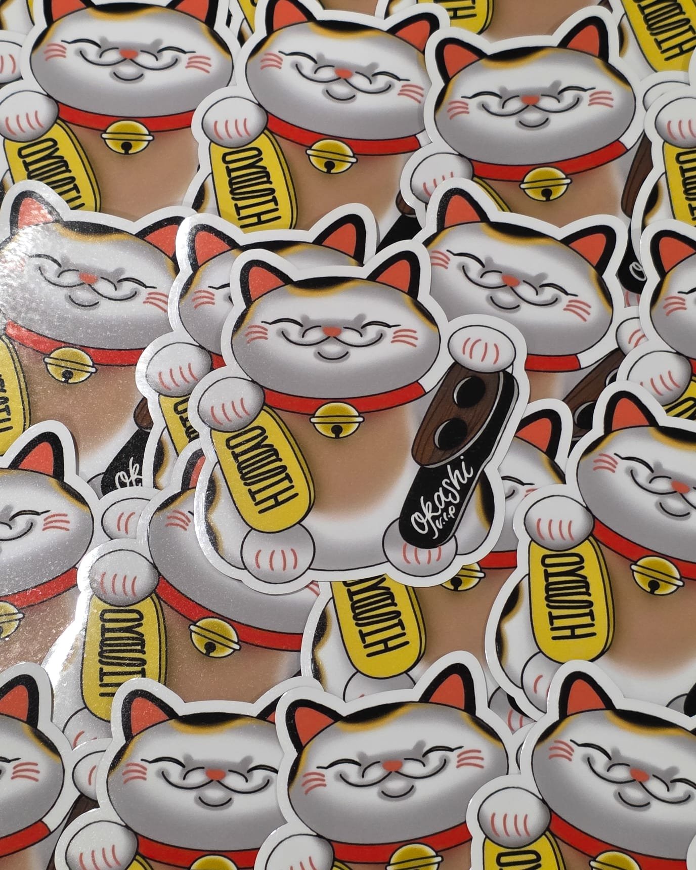 OKASHI ''LUCKY CAT'' STICKER