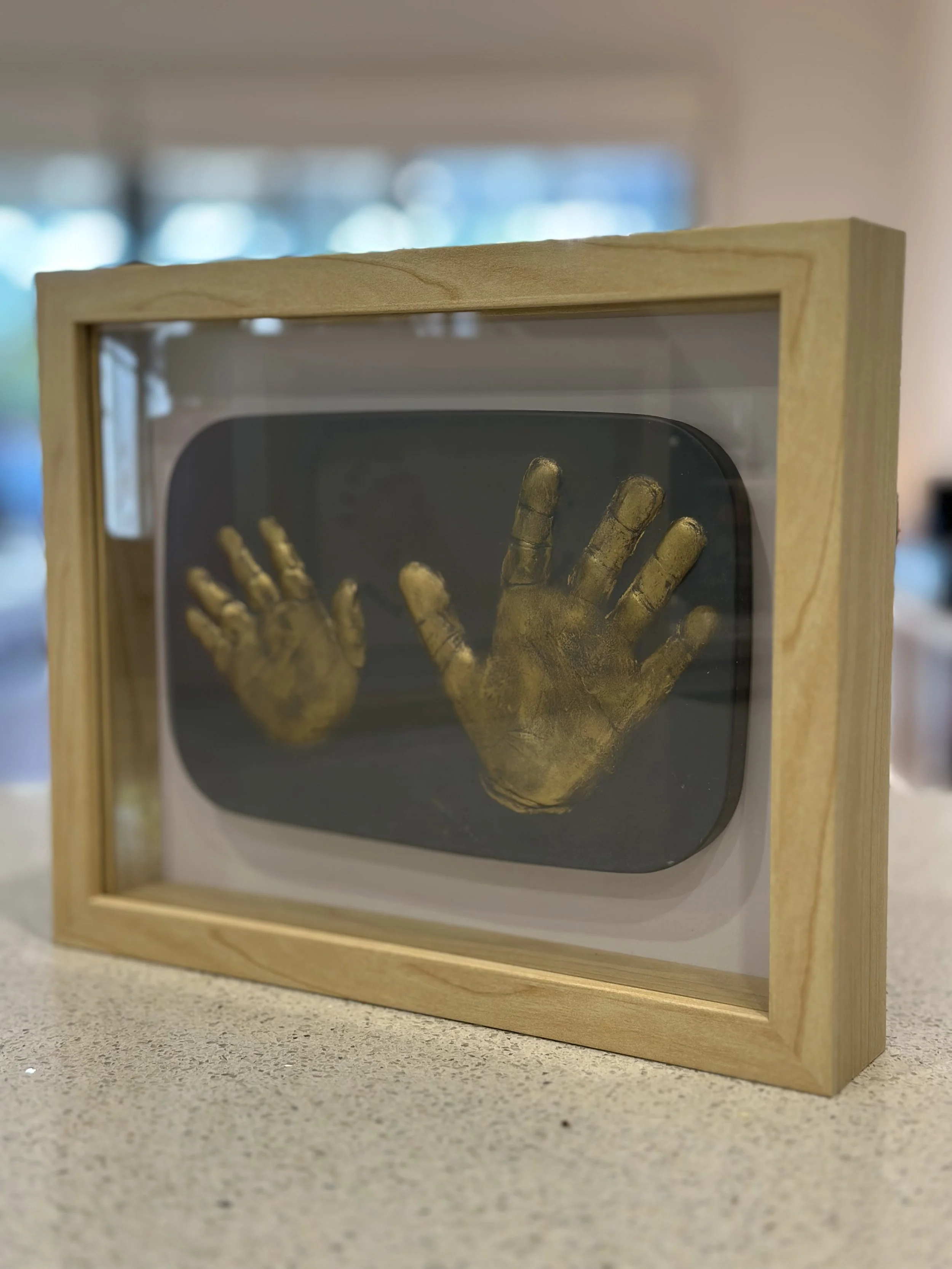 Plaster Impression - DOUBLE Baby Hand & Footprint Keepsake