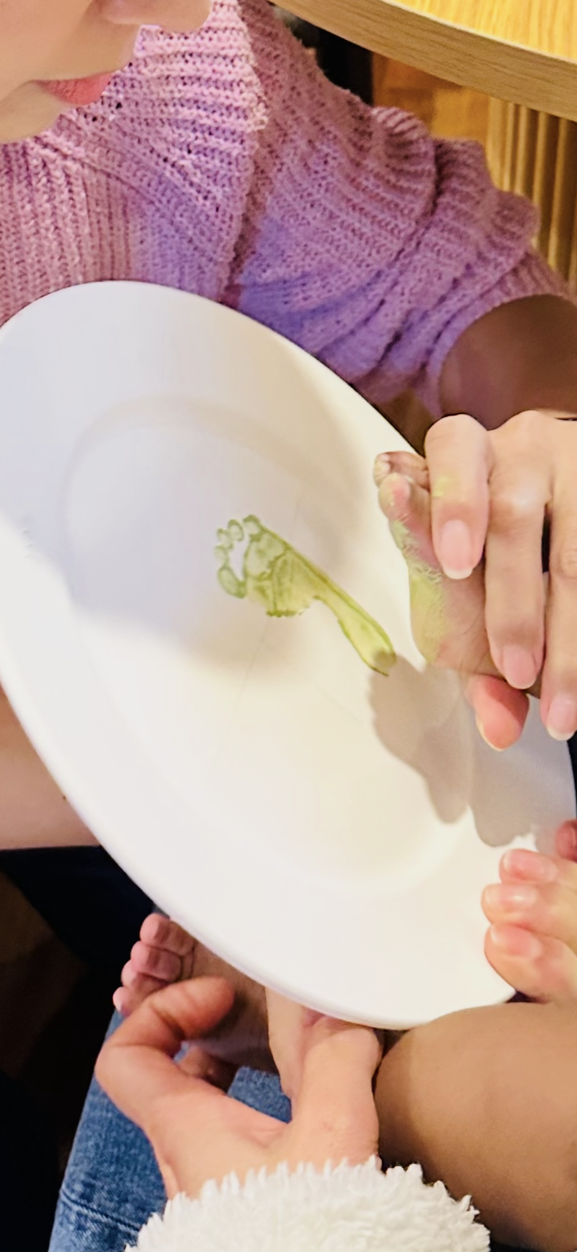 Footprint Keepsake Plate