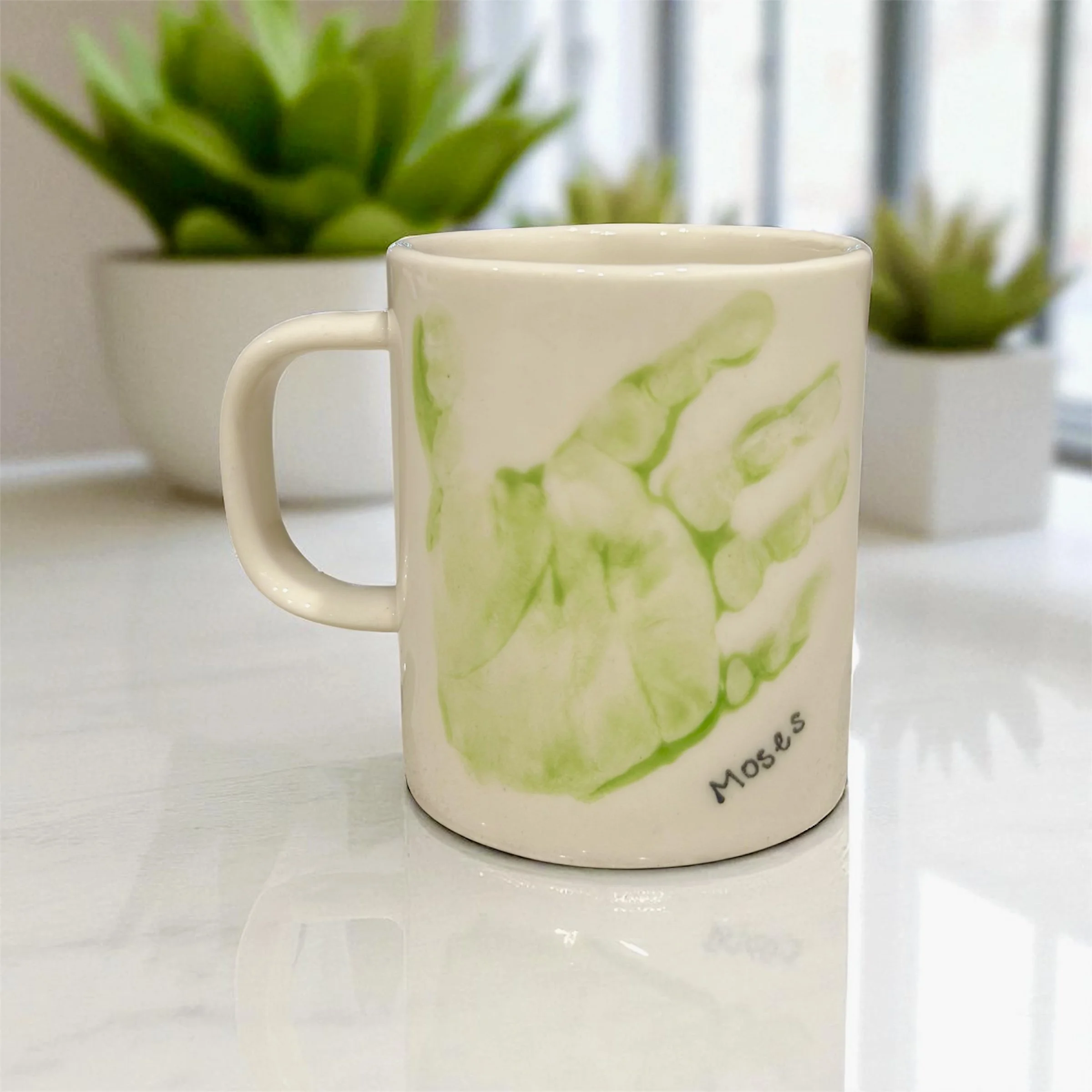 Baby Handprint Ceramic Standard Mug