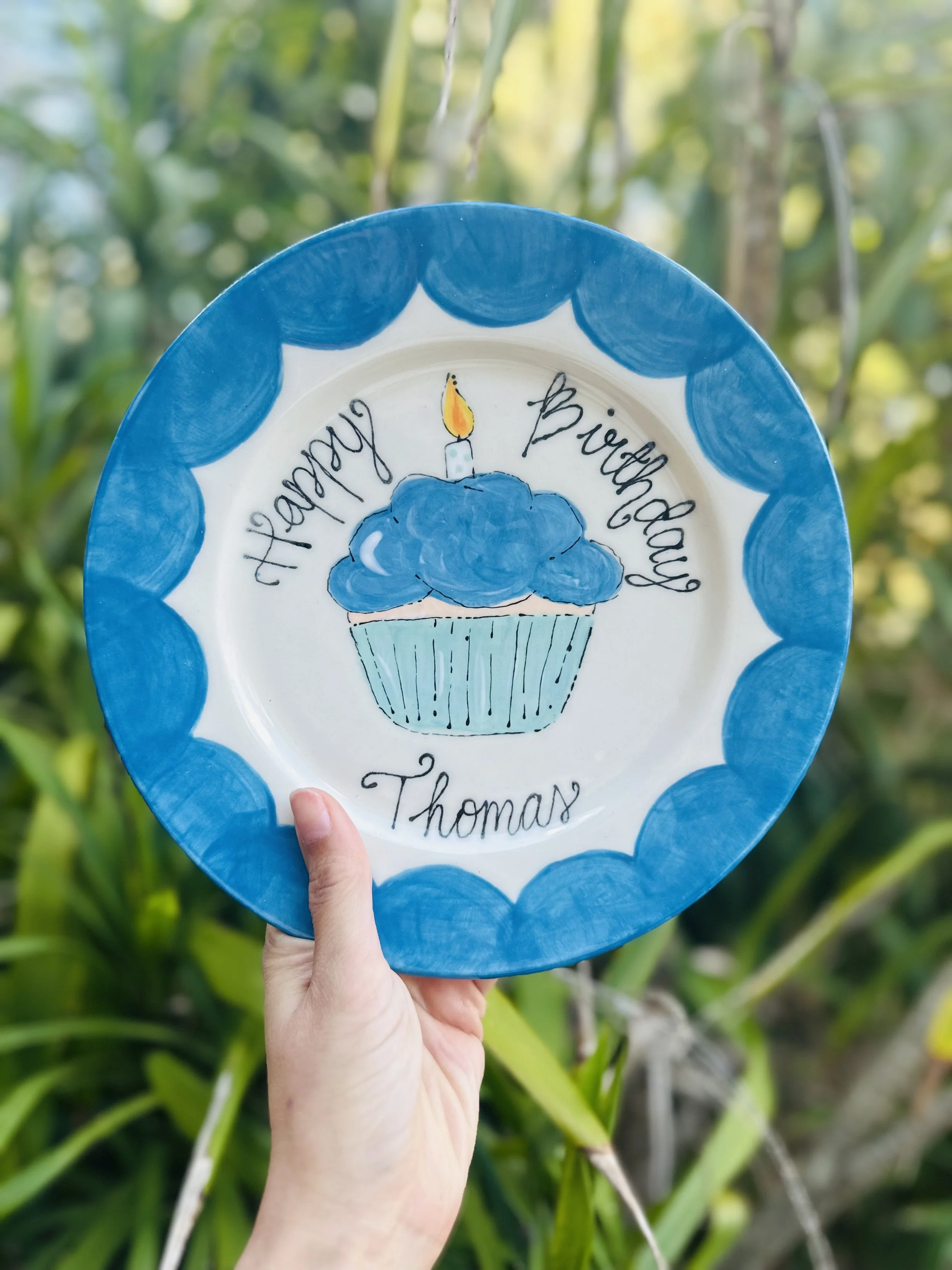 Birthday Plate Keepsake - Blue