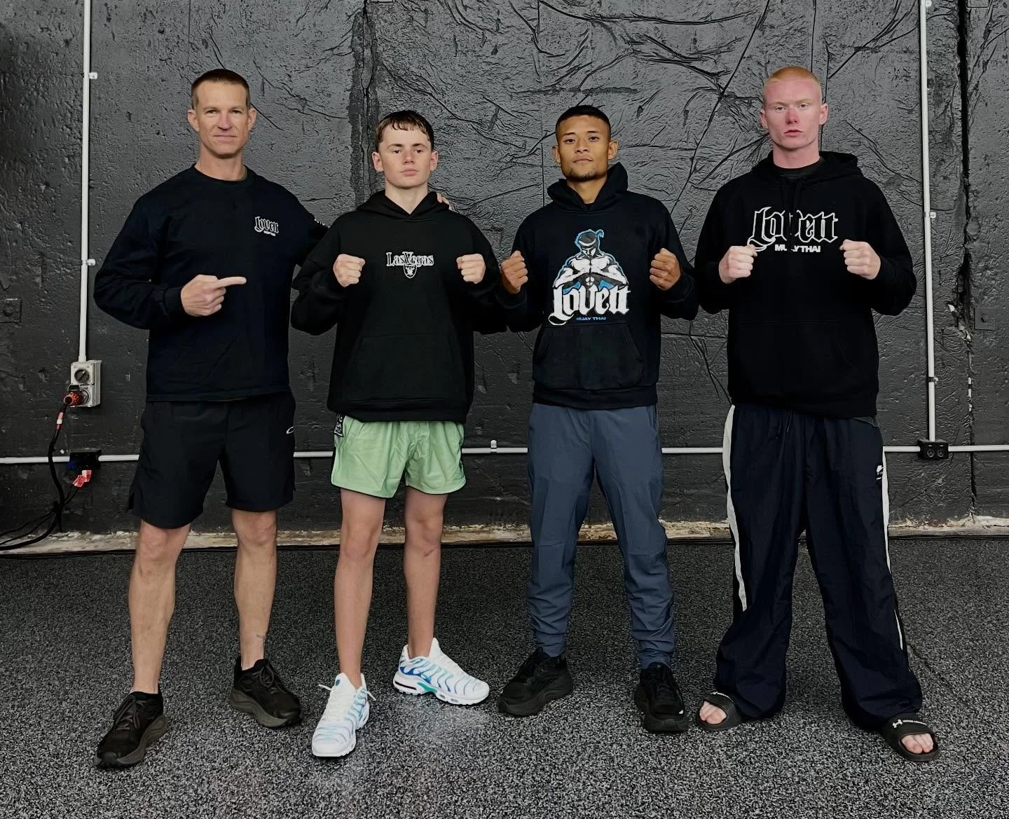 Our three Lovett MT fighters representing tonight on @empirefightseries_australia. The boys are in tip top shape and ready to go. 

Excited for the opportunity ahead. 

Let&rsquo;s go @shawah_jin_ @blake.stadler &amp; @cj_.dub 💙🖤