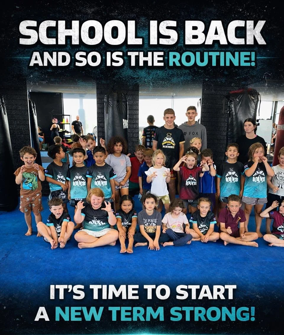 With school back, routine becomes everything 💙🖤

Muay Thai gives kids structure, confidence and a place to belong 👊

We&rsquo;re back into it for the term and it&rsquo;s the perfect time for new kids to jump in and get started 🔥
Or if you are alr