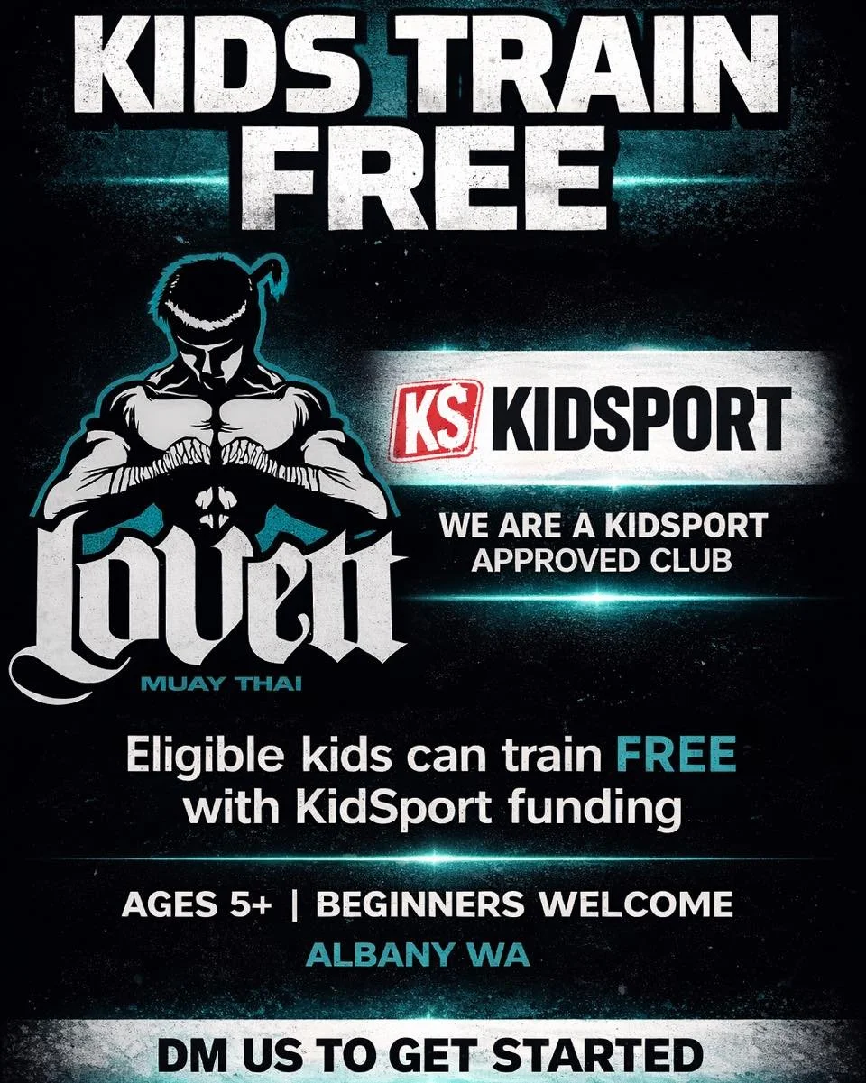 We&rsquo;re proud to be a KidSport approved club 💙🖤

That means eligible kids can train with us for FREE 🙌

Muay Thai builds confidence, discipline and fitness while being part of a strong, supportive community.

If you&rsquo;ve been thinking abou