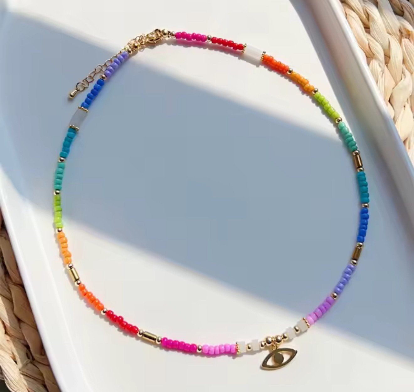 L.A babe bead necklace