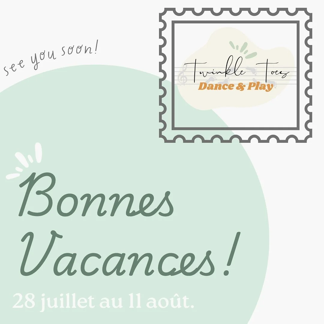 ✨ BONNES VACANCES ✨
We are out of office from 28/07 - 11/08 but don’t worry! You can still sign up for September start online at twinkle-toesdance.fr
See you soon! ☀️
#twinkletoesdancefr #danse #anglais #aixenprovence #letholonet #petitenfa