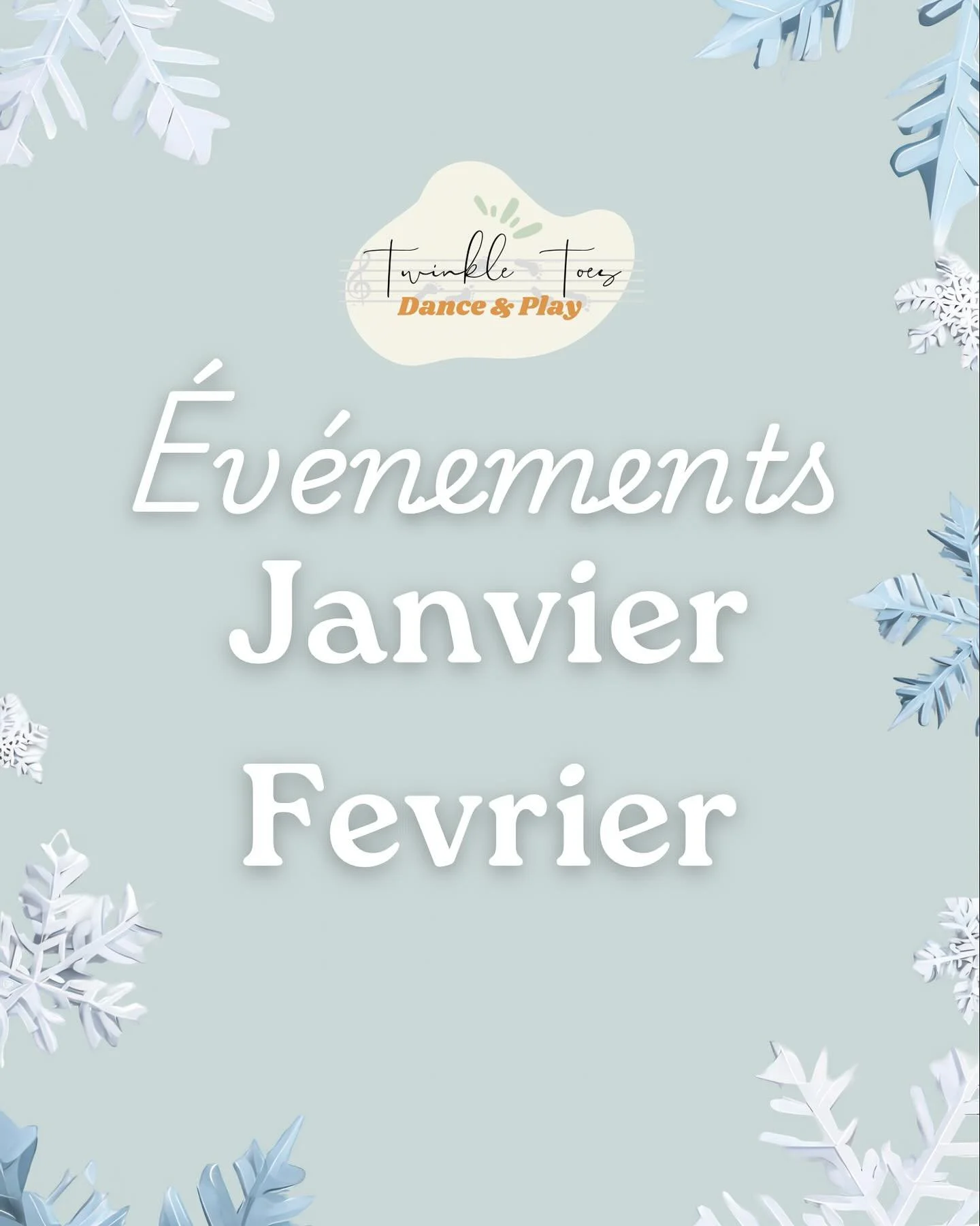 ✨Programme ateliers Janvier/F&eacute;vrier ✨

Rejoignez la TWINKLE TOES Dance cet hiver pour nos offres sp&eacute;ciales th&eacute;matiques et dansez, cr&eacute;ez et apprenez le monde en anglais 🇬🇧

📍Pavillon Sainte Victoire @letholonet 
10 Janvi