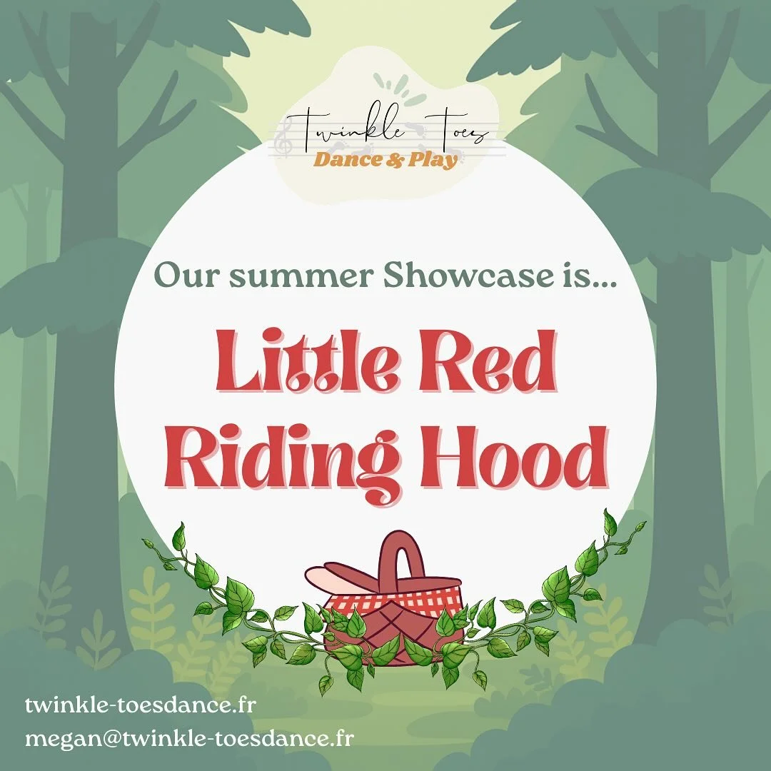 ✨ SUMMER SHOWCASE 2026 ✨

Nous allons travailler sur notre spectacle estival... Le Petit Chaperon rouge !
Au cours des prochaines semaines, nous analyserons l&rsquo;histoire et les personnages, puis chaque classe se verra attribuer une partie du spec