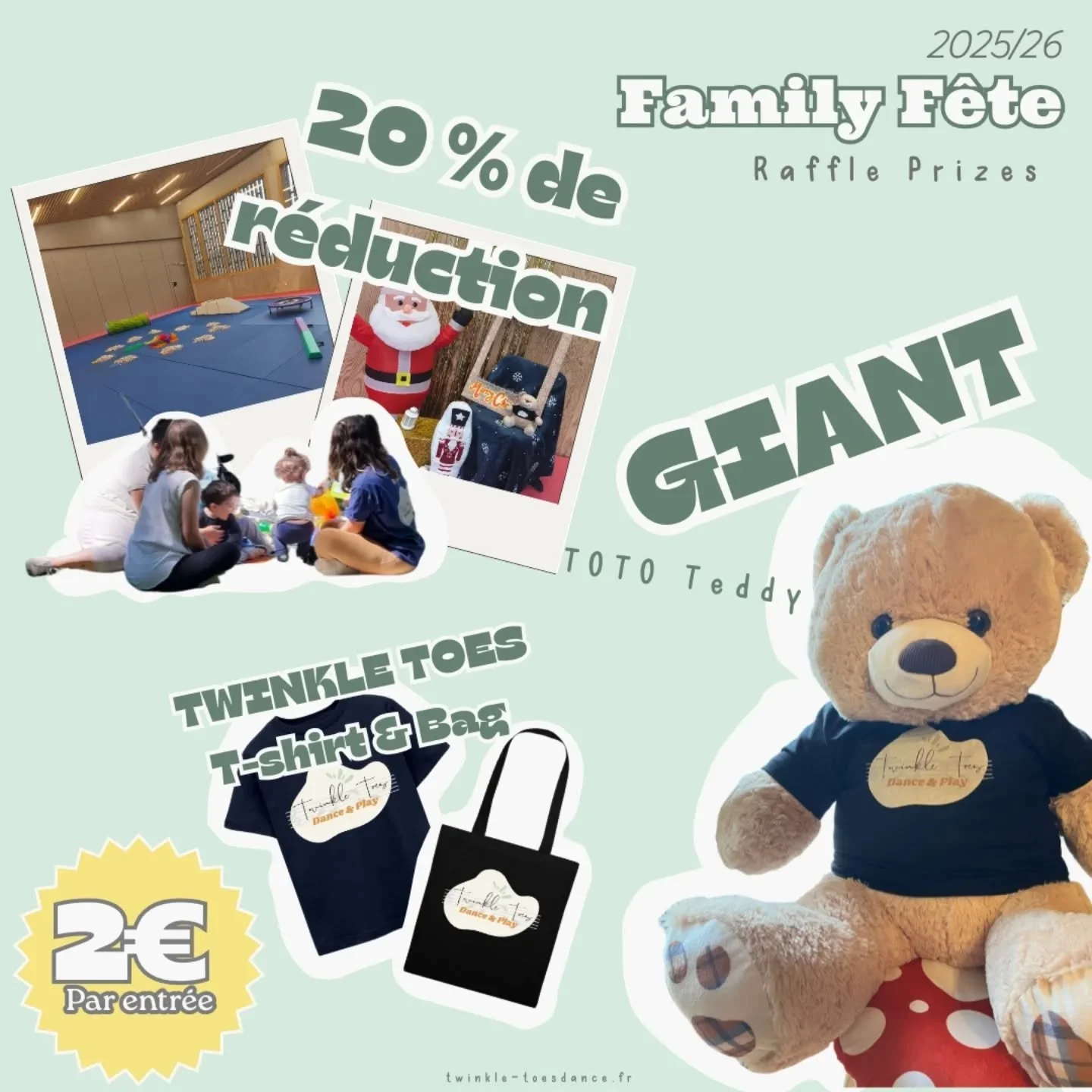 FAMILY F&Ecirc;TE RAFFLE 2026

Dans le cadre de notre f&ecirc;te, et afin de collecter des fonds pour la nouvelle ann&eacute;e, nous organisons une tombola en ligne ouverte &agrave; tous ! Participez d&egrave;s maintenant pour tenter votre chance et 