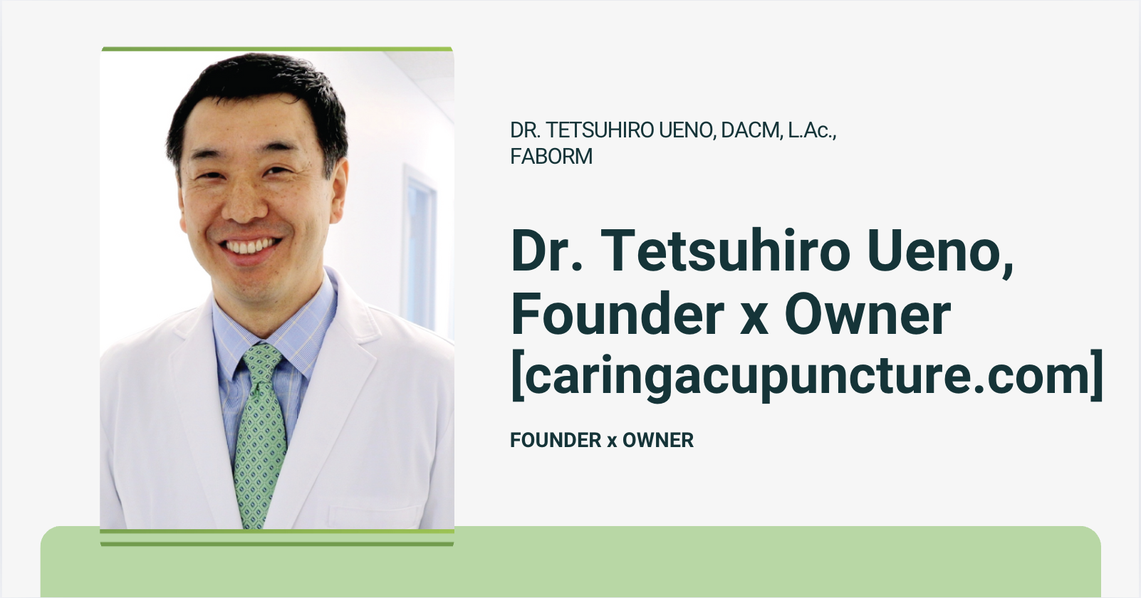 Meet Dr. Tetsuhiro Ueno (TJ)  