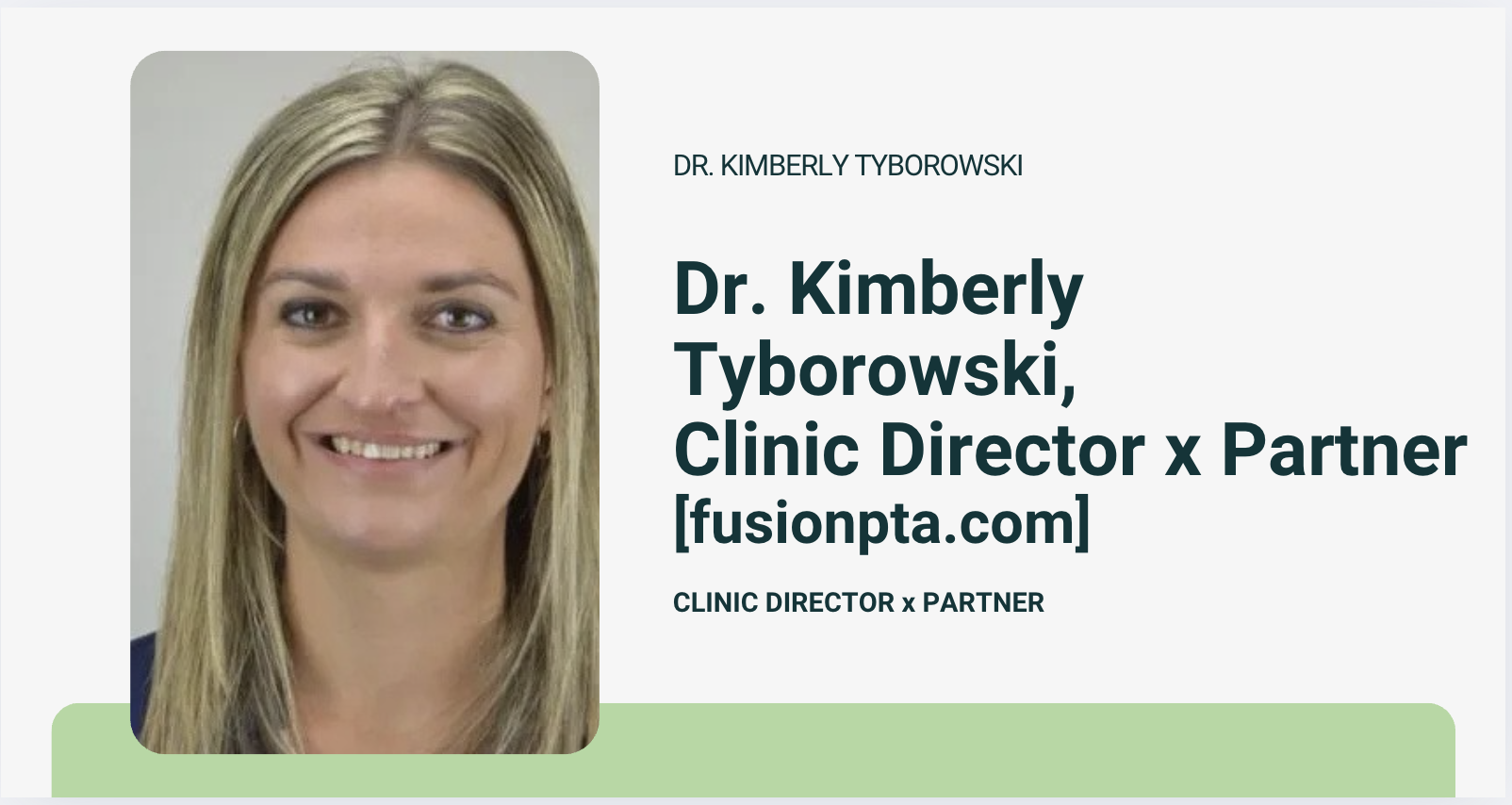 Meet Dr. Kimberly Tyborowski